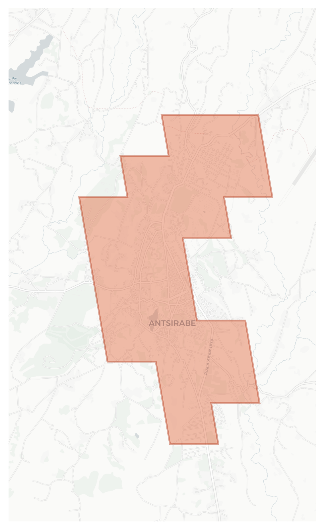 Antsirabe geographic map