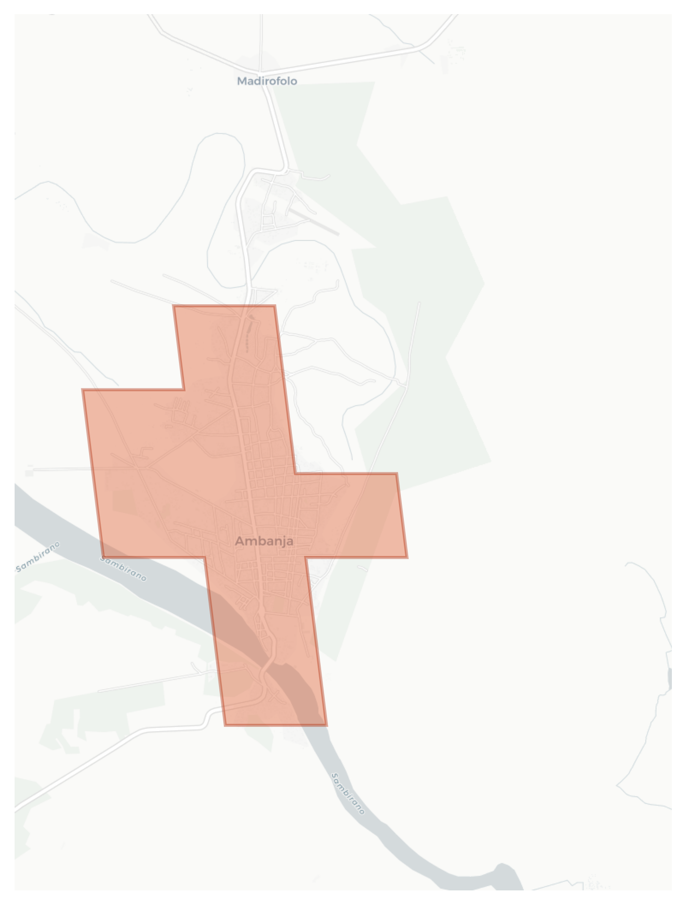 Ambanja geographic map