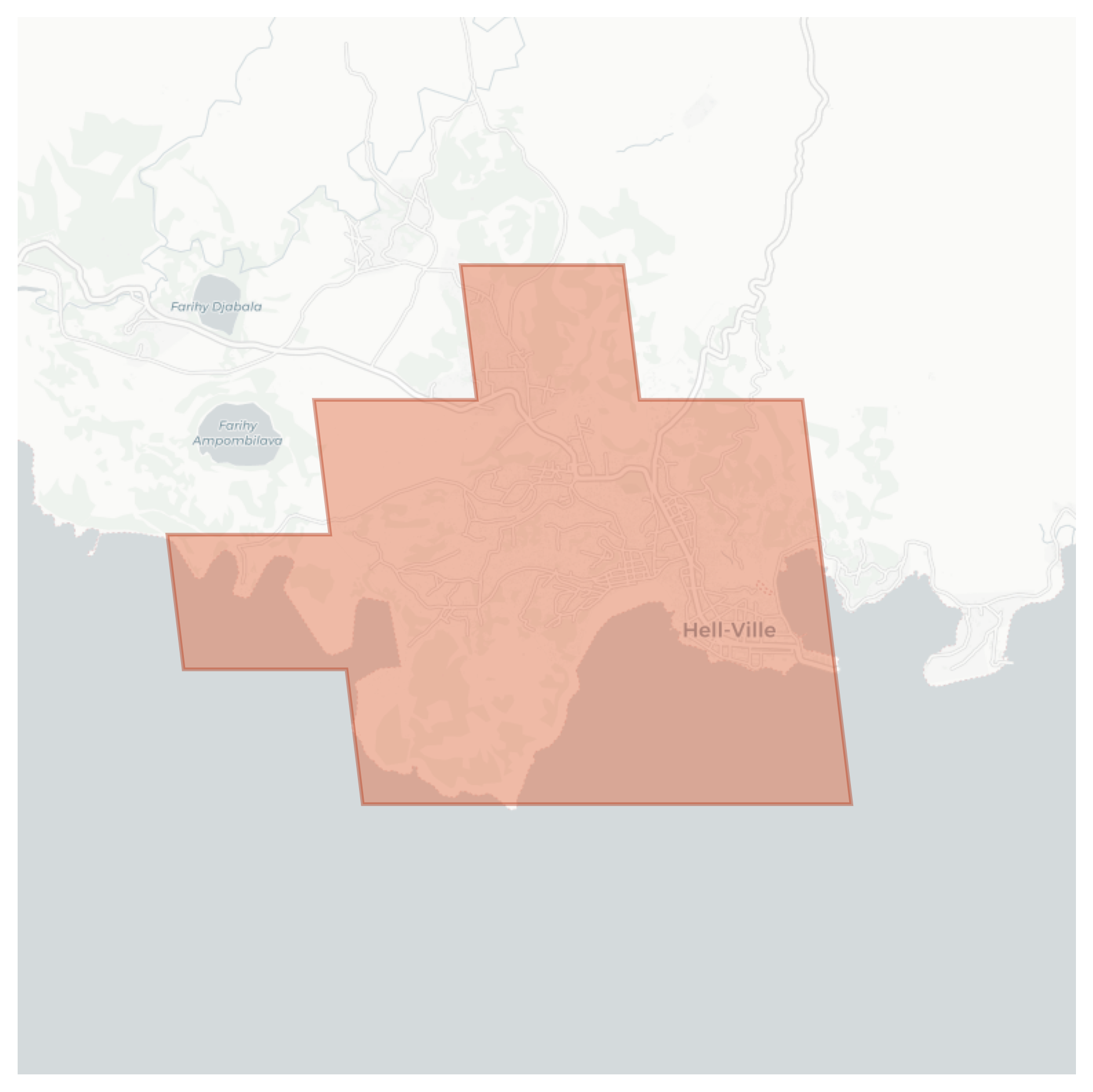 Hell-Ville geographic map