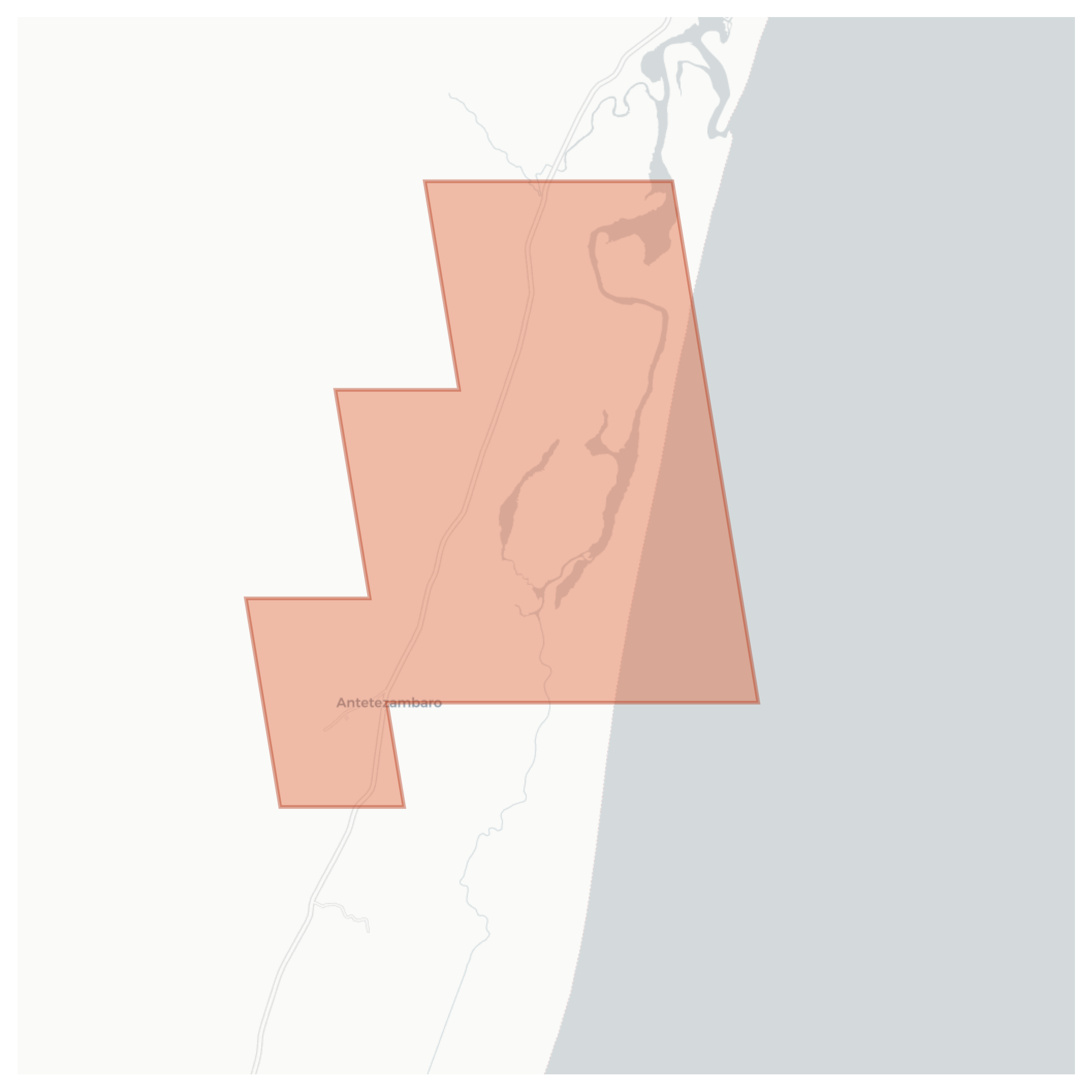 Antetezambaro geographic map