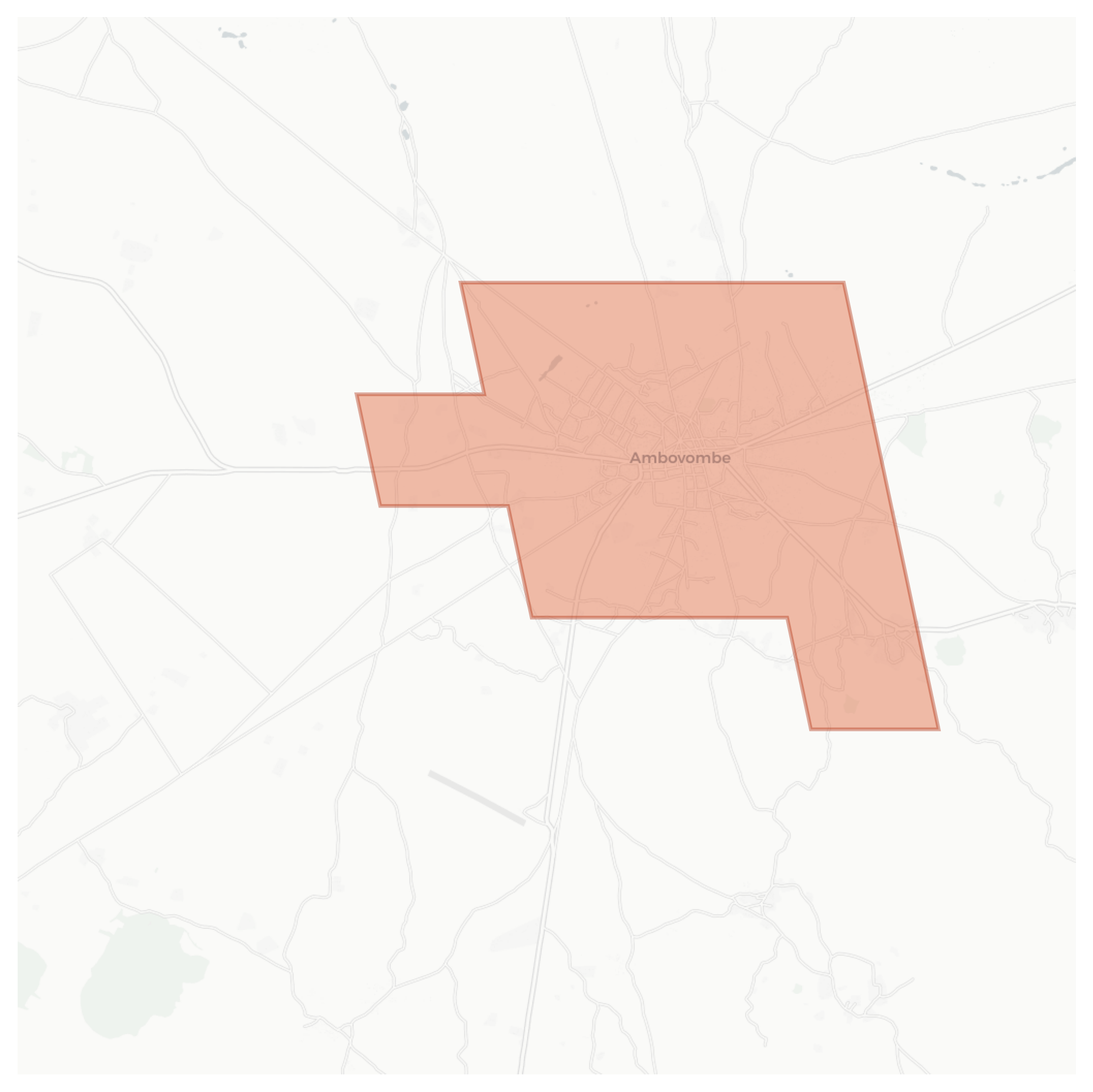 Ambovombe geographic map