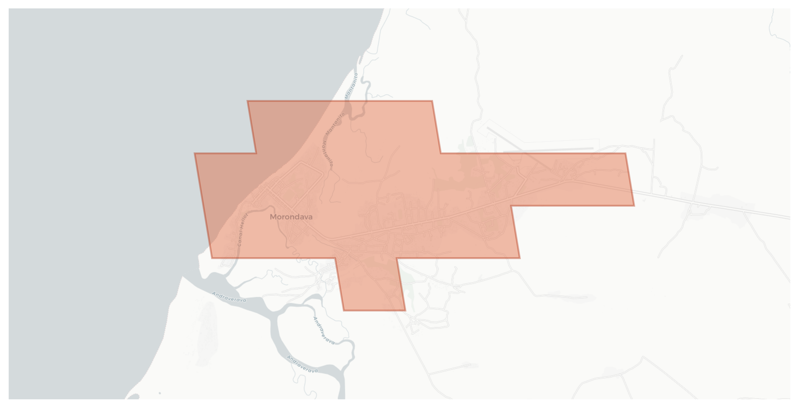 Morondava geographic map