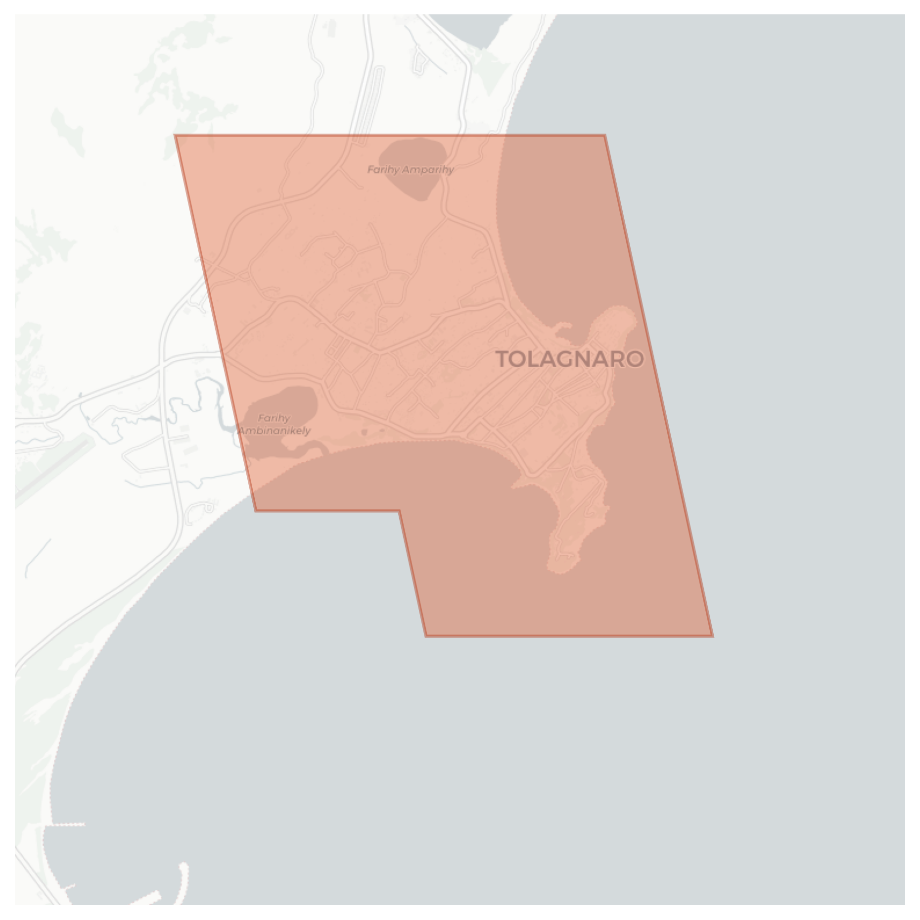 Tolanaro geographic map
