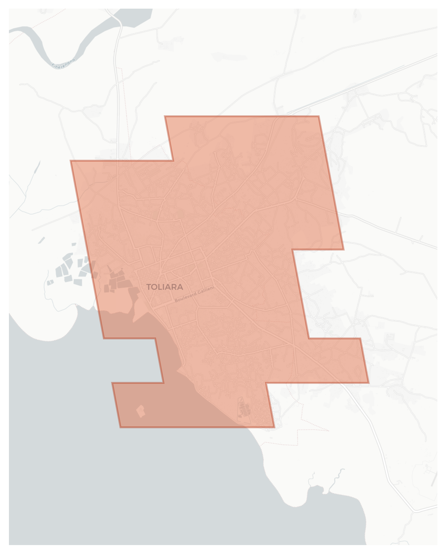 Toliara geographic map