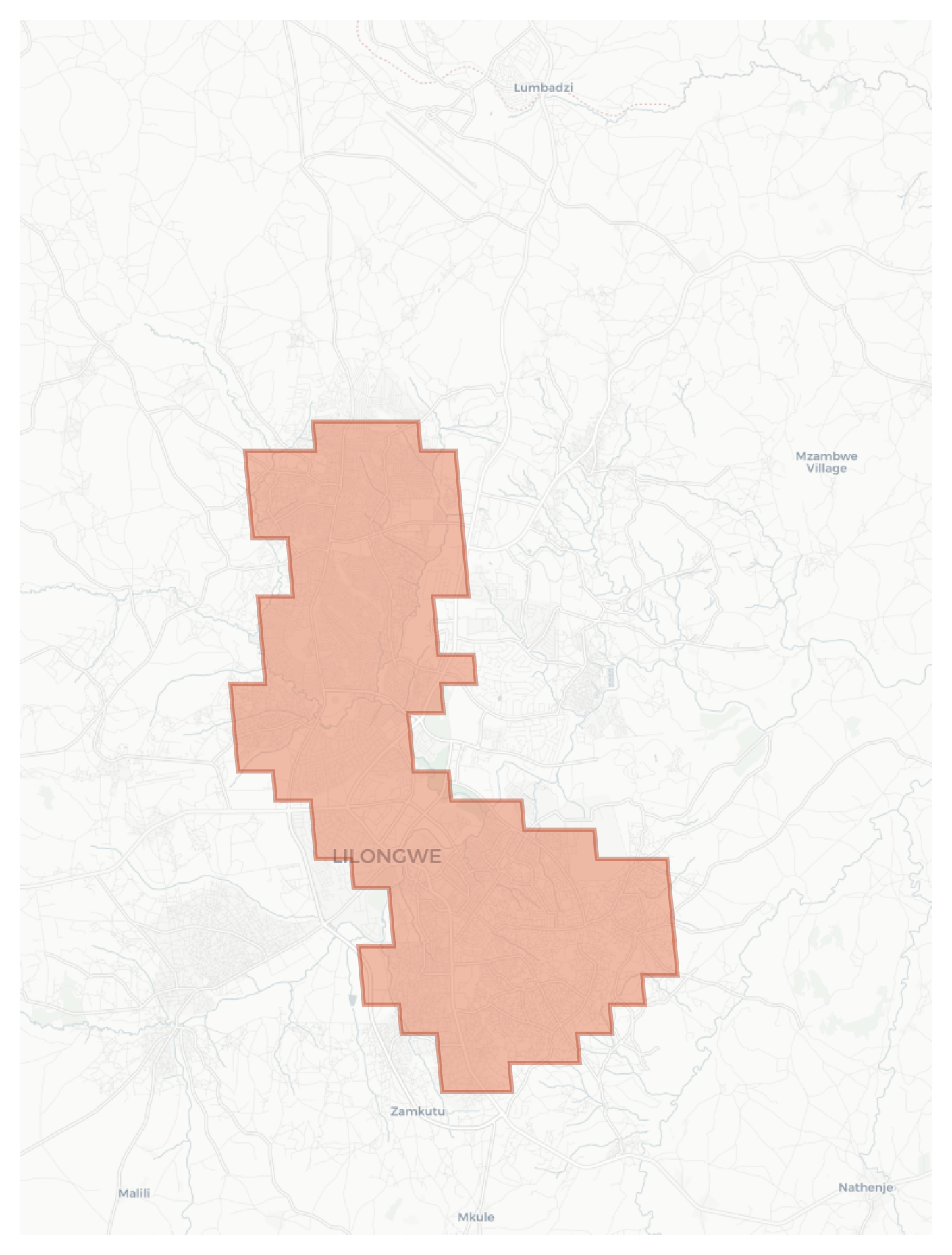 Lilongwe geographic map