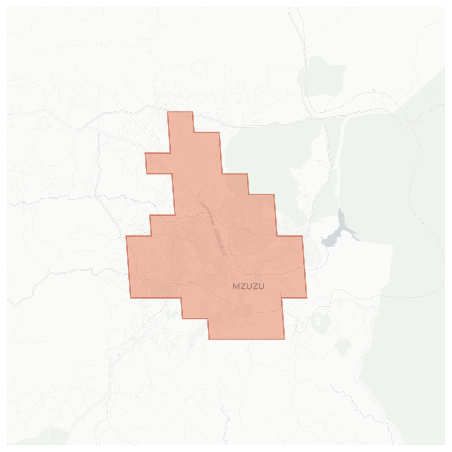 Mzuzu geographic map
