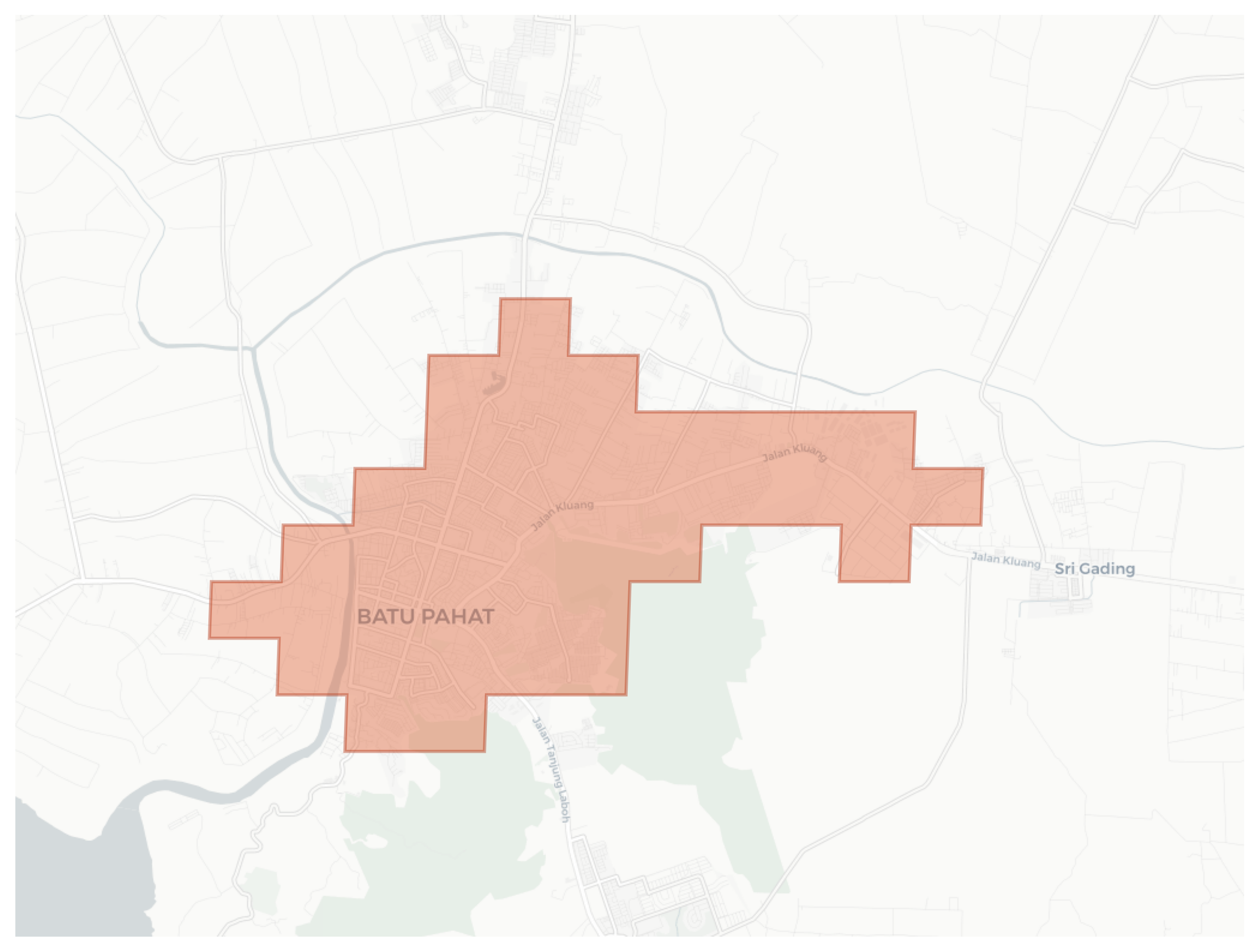 Batu Pahat geographic map