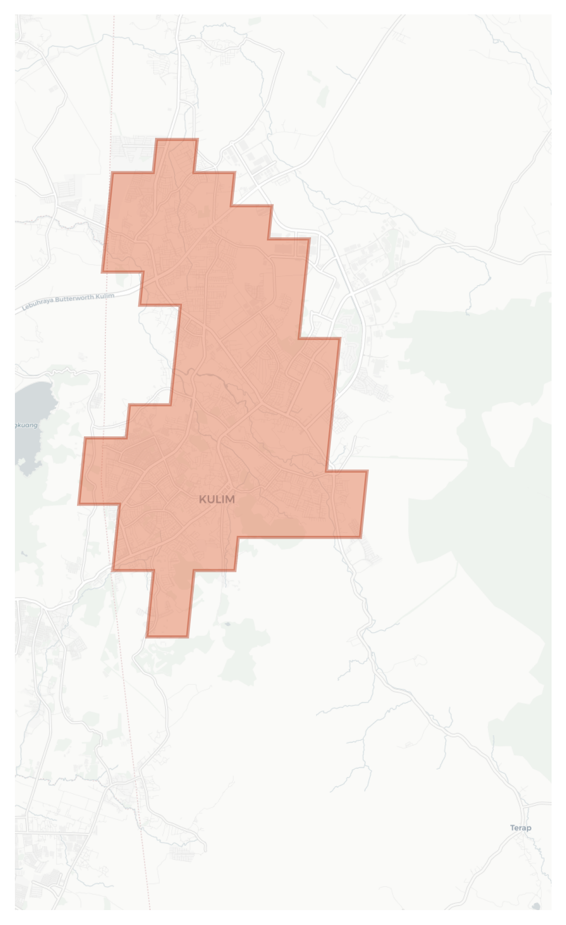Kulim geographic map
