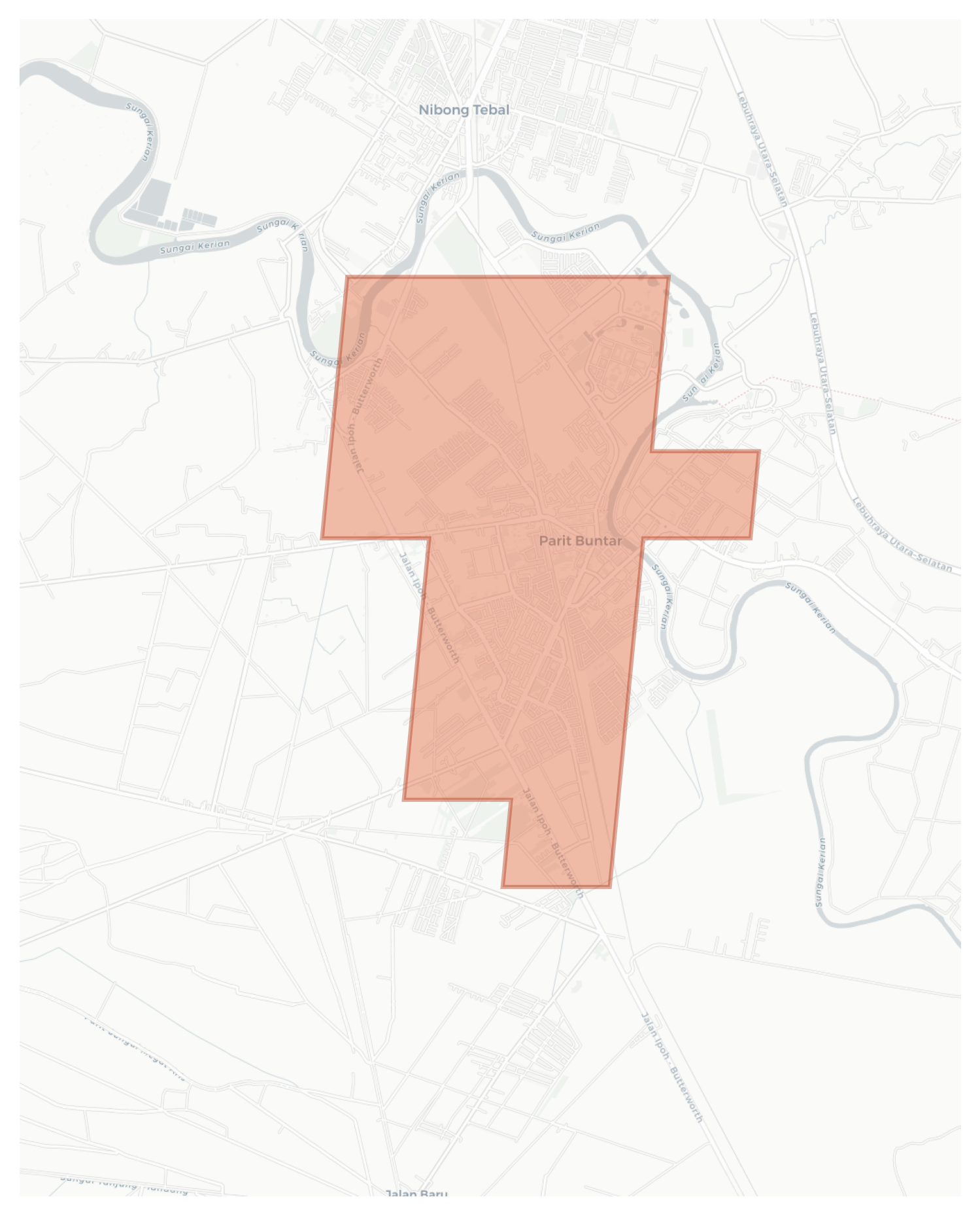 Parit Buntar geographic map
