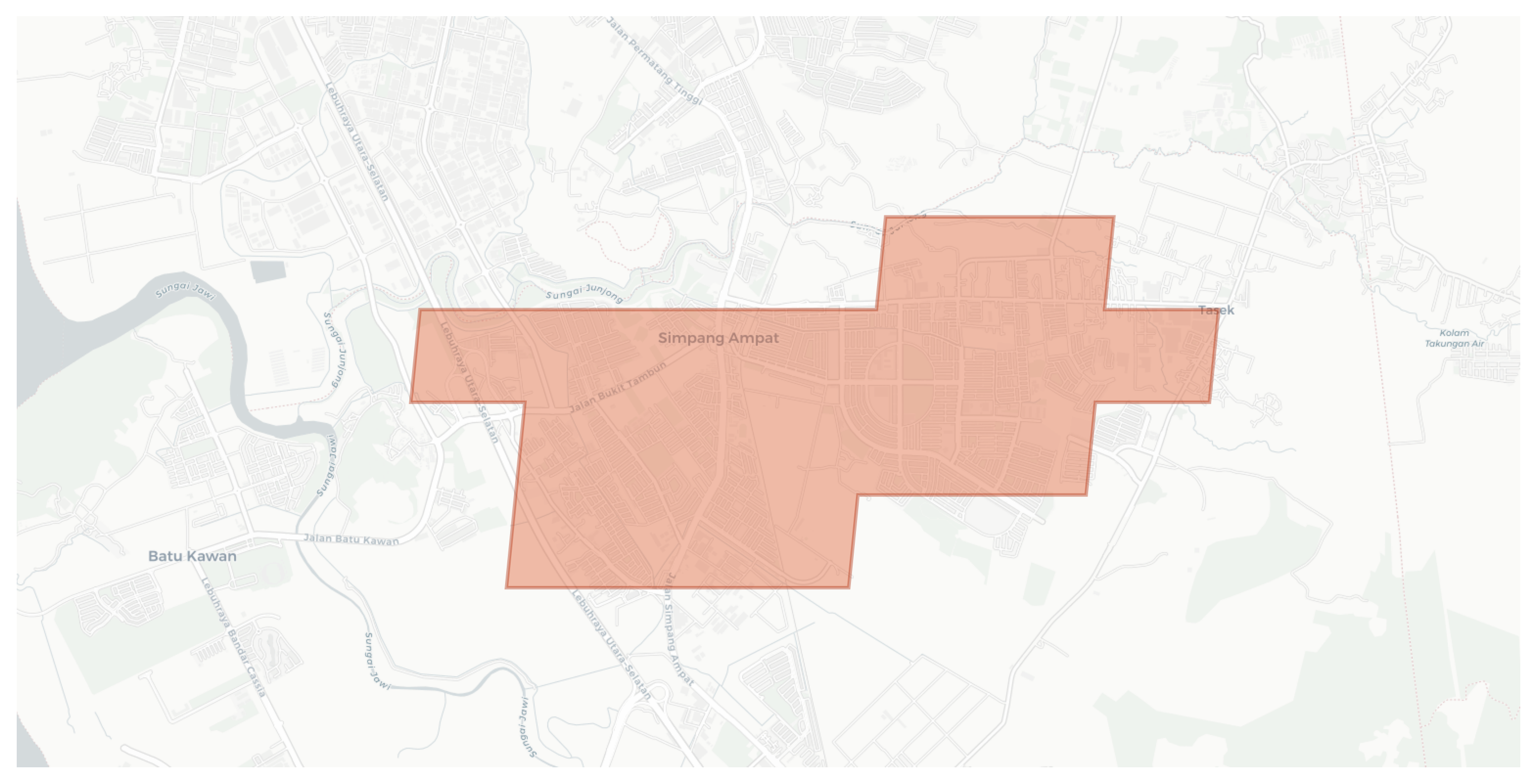 Simpang Ampat geographic map