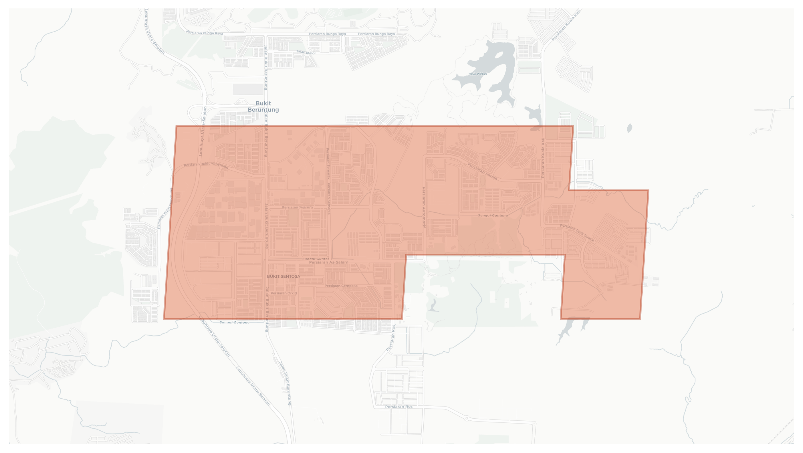 Bukit Sentosa geographic map