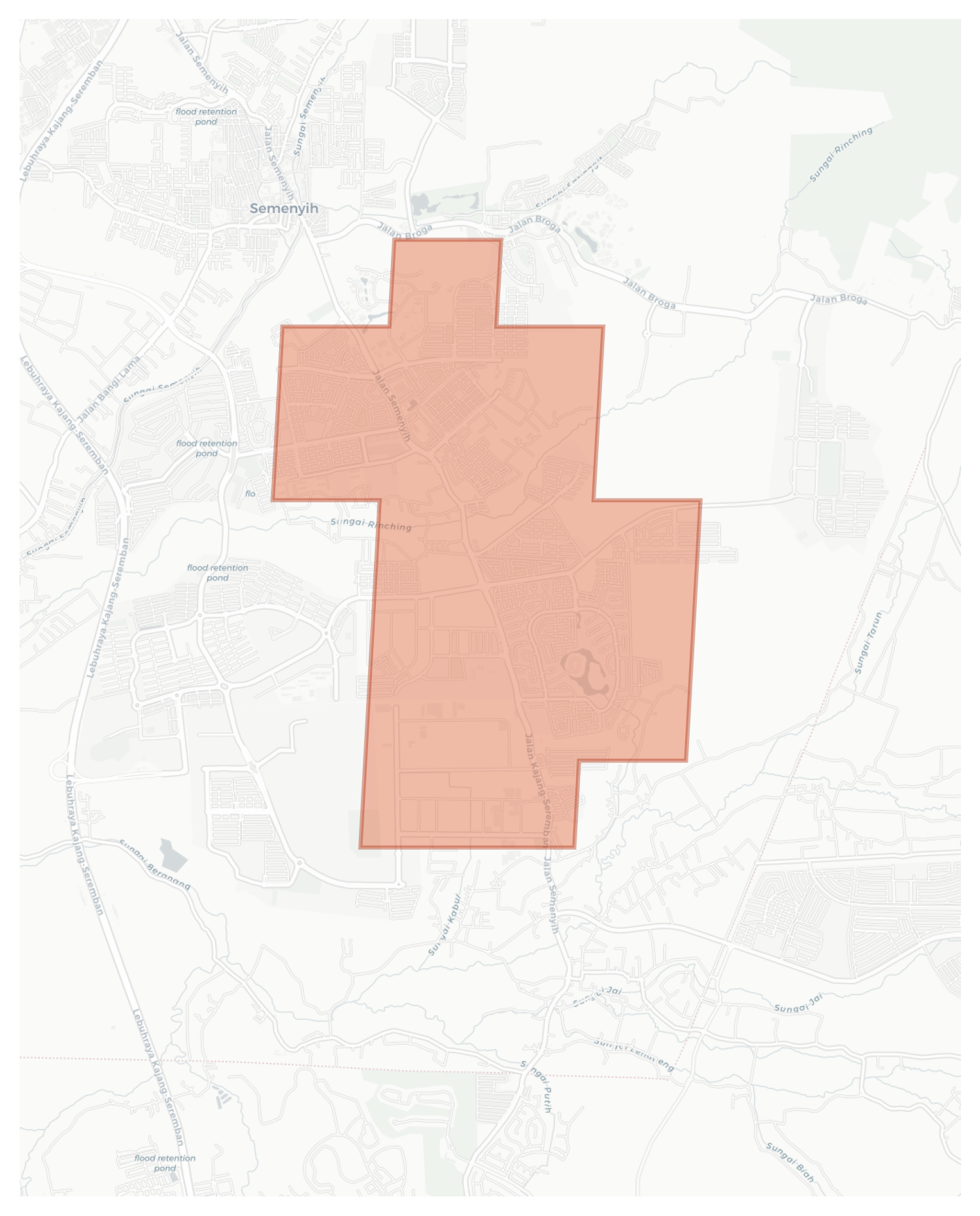 Kampung Rinching Hulu geographic map
