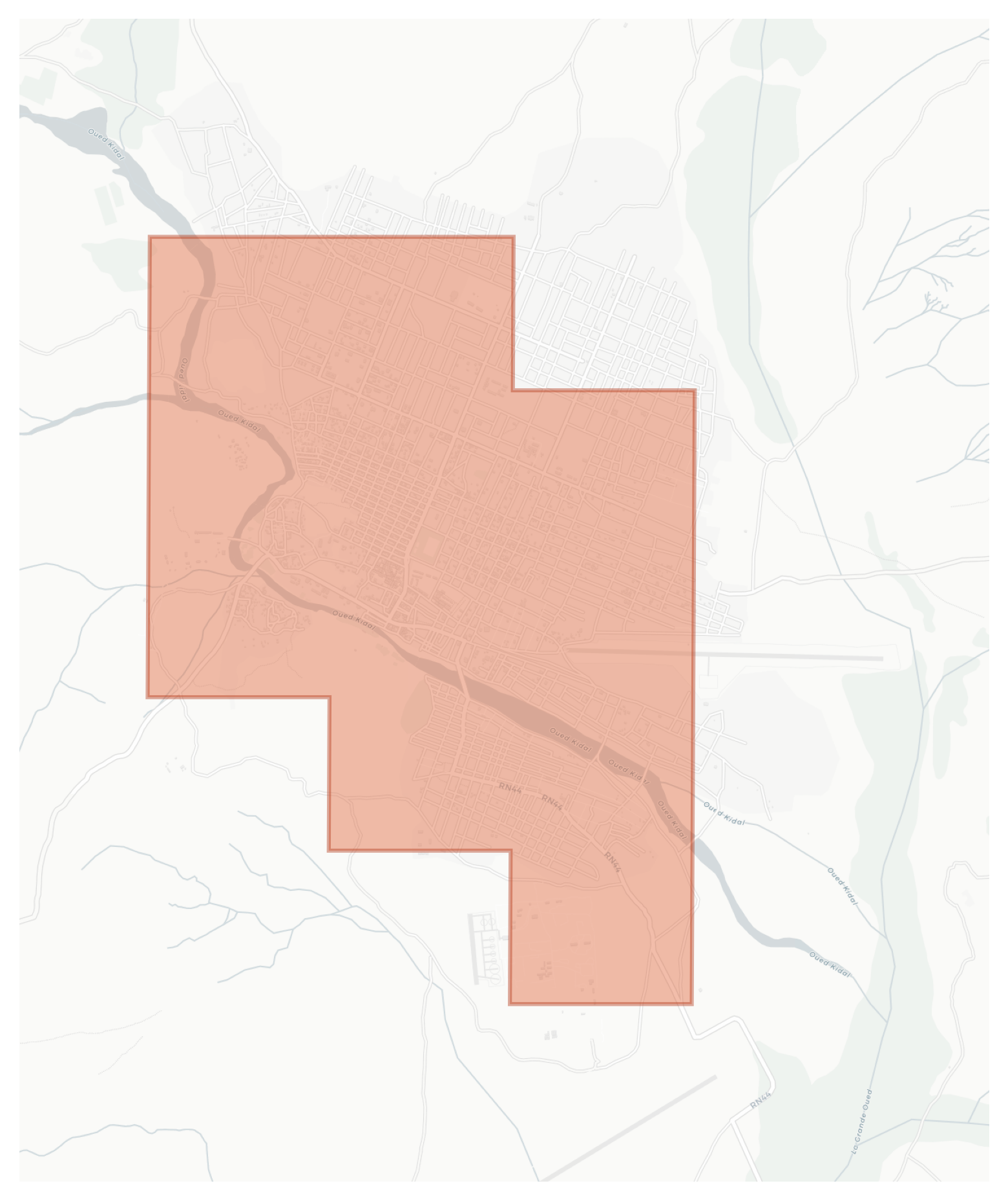 Kidal geographic map