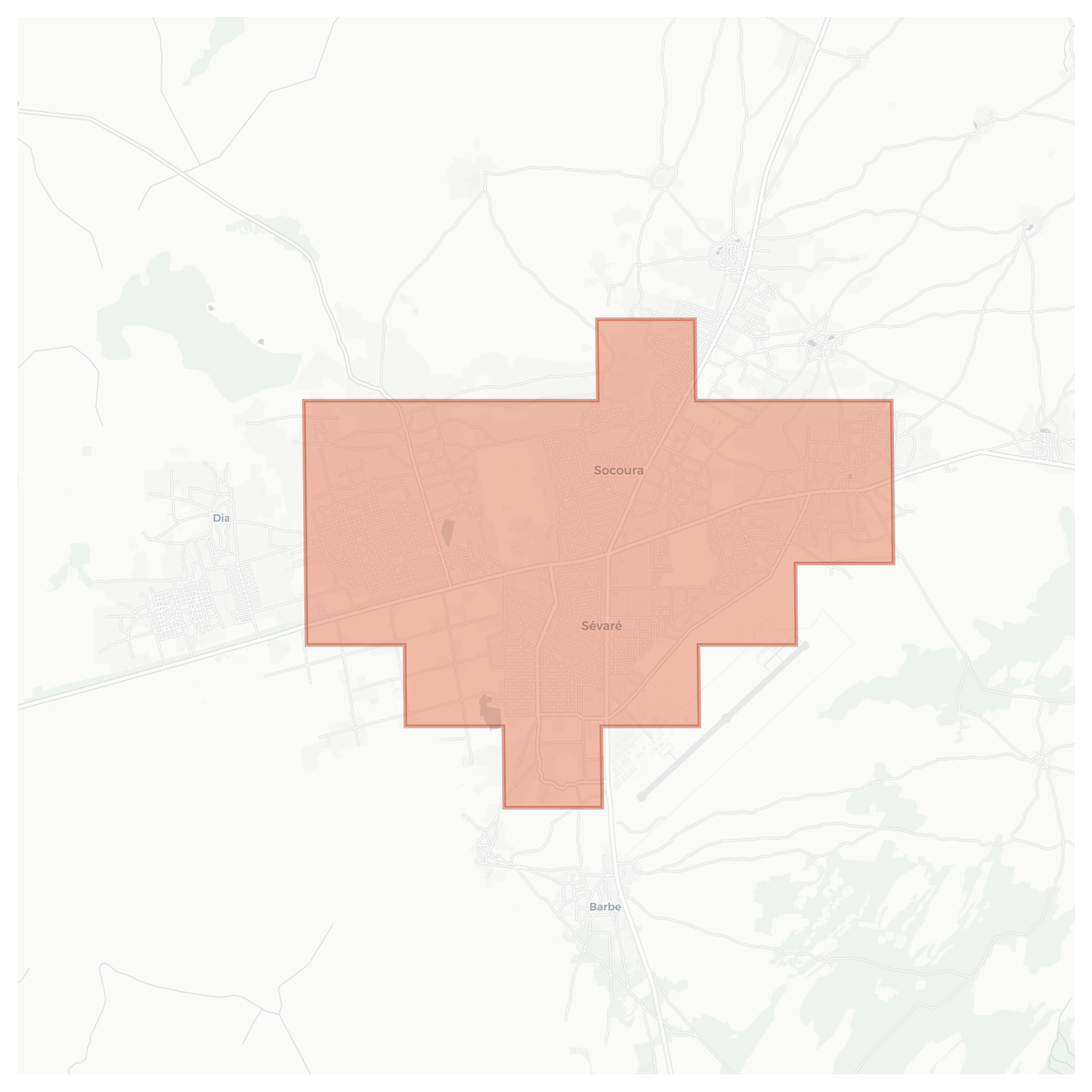 Sévaré geographic map