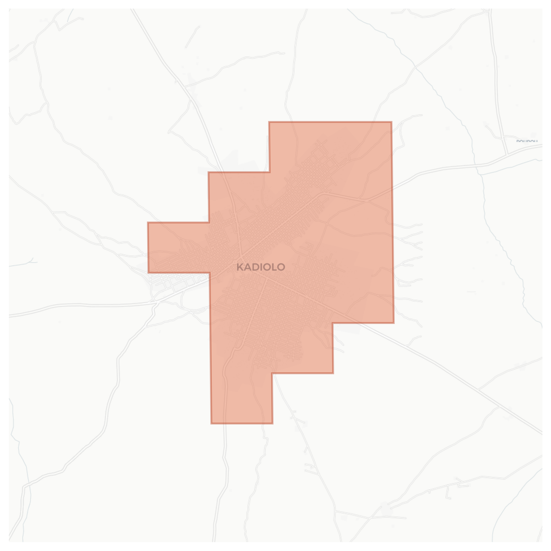 Kadiolo geographic map