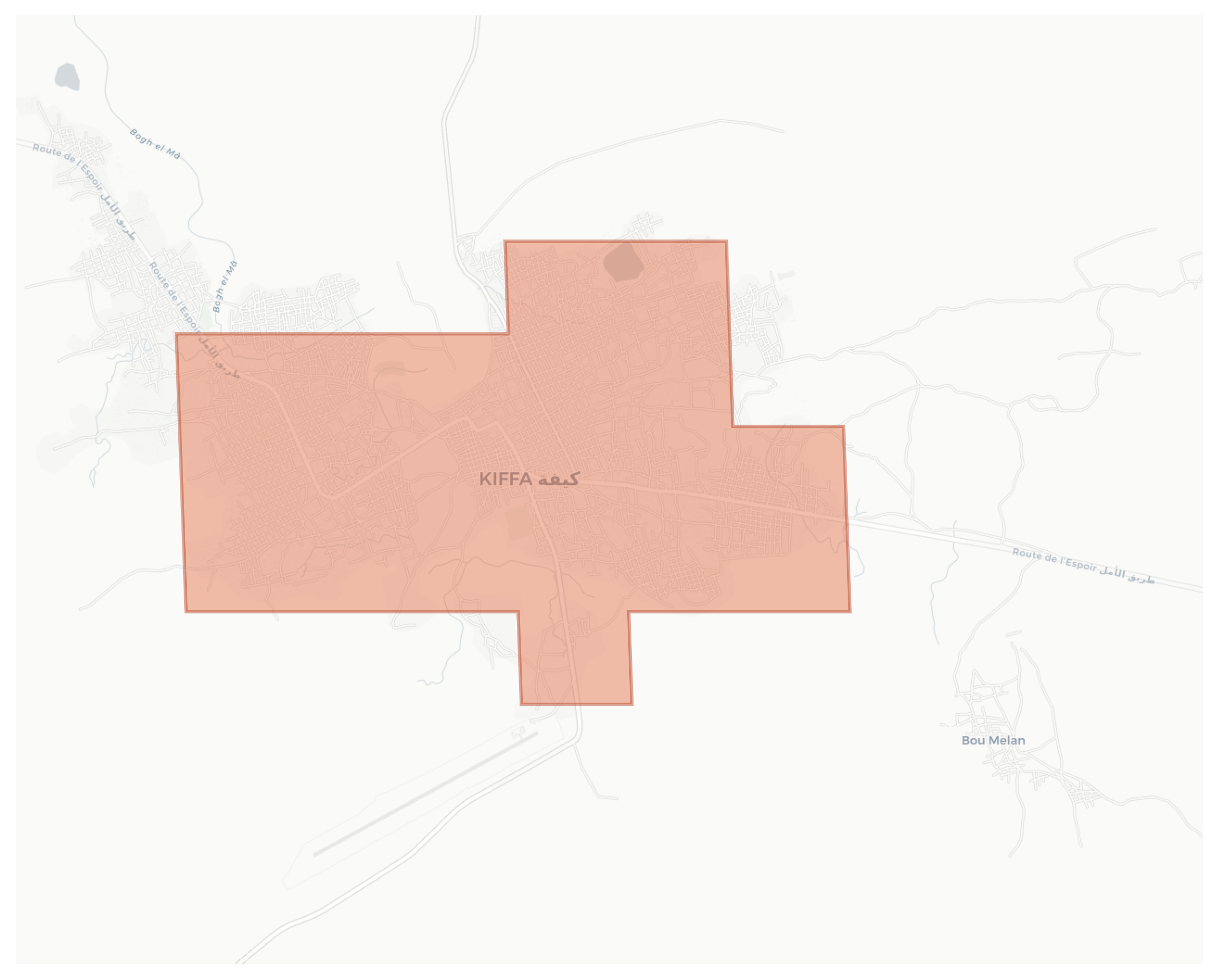 Kiffa geographic map