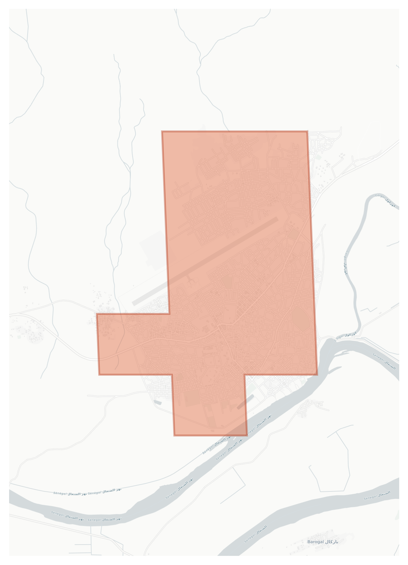 Kaédi geographic map
