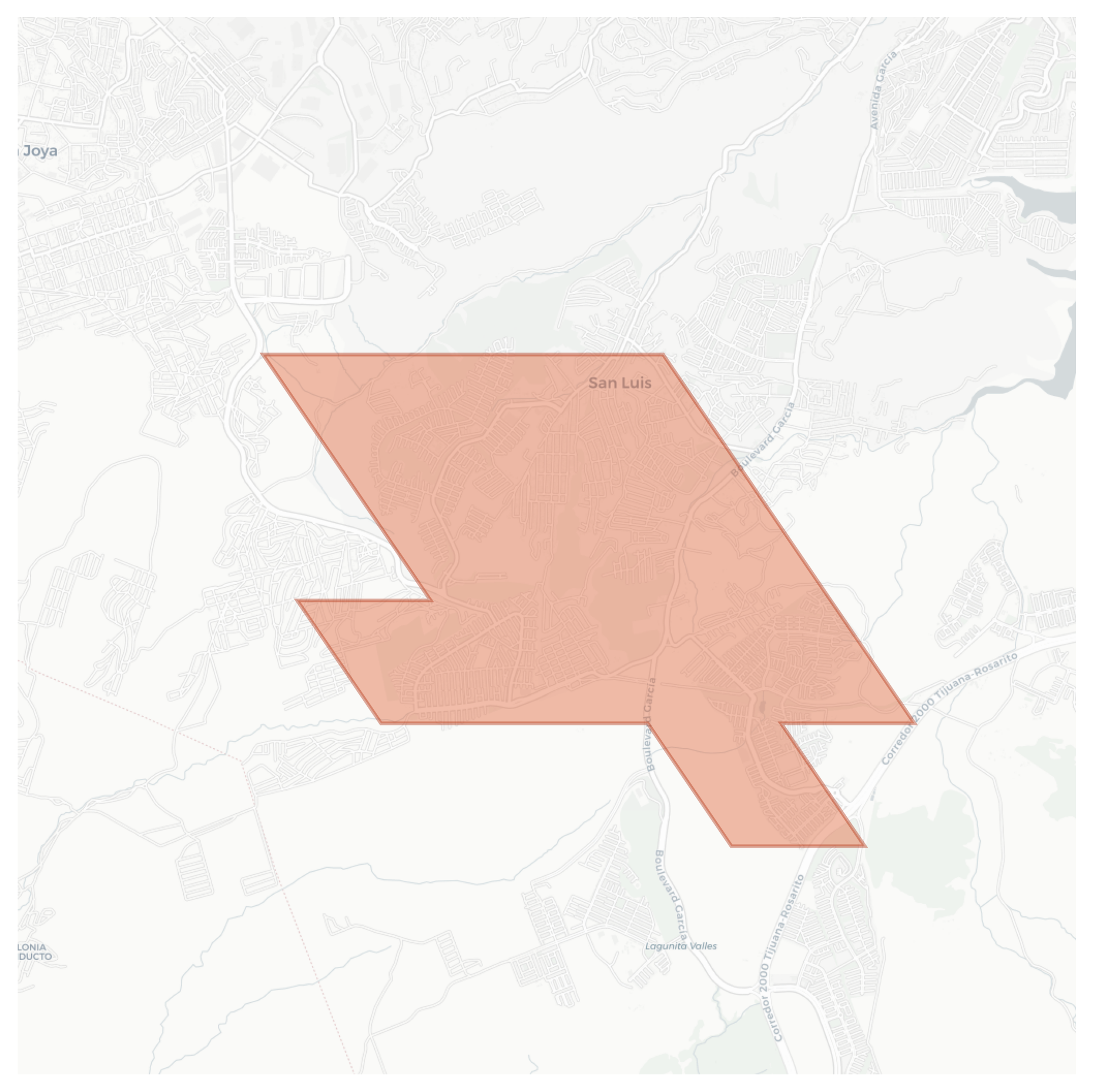 San Luis geographic map