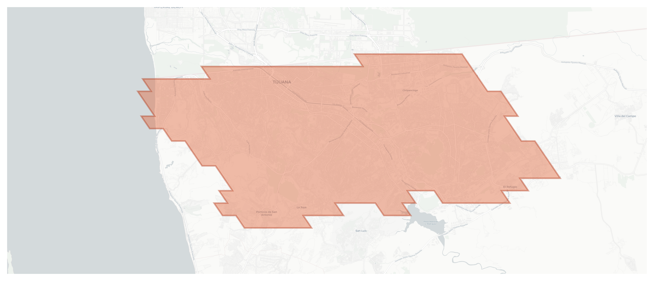 Tijuana geographic map