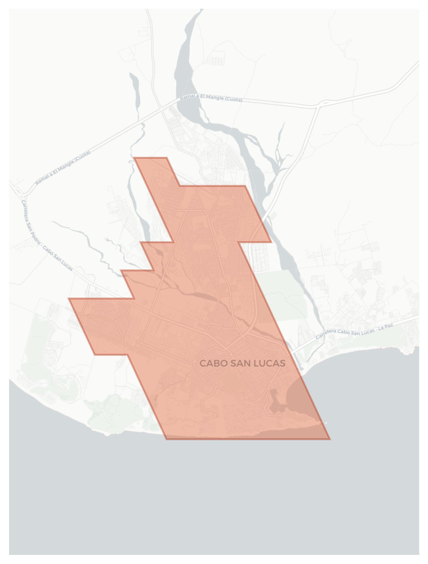 Cabo San Lucas geographic map