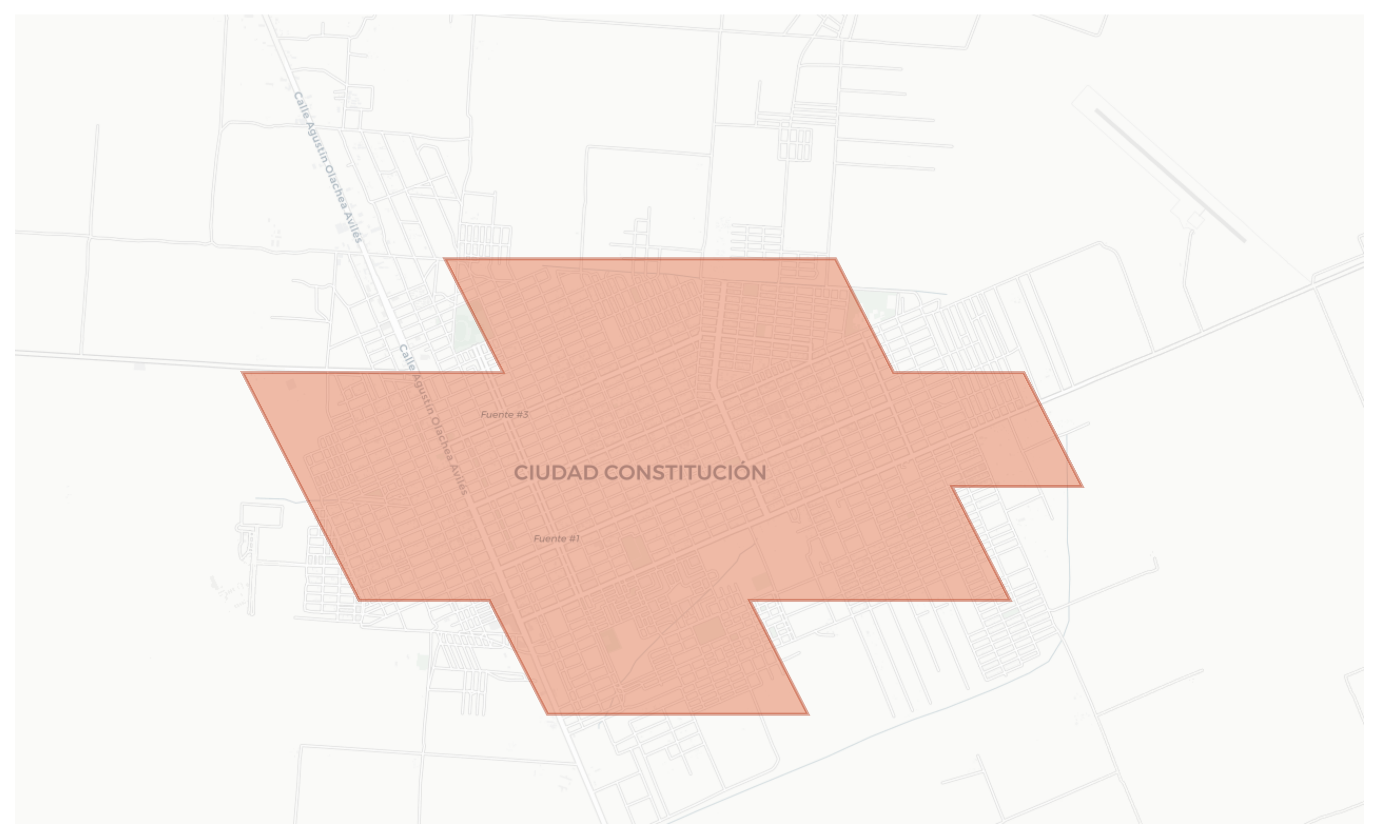 Ciudad Constitución geographic map