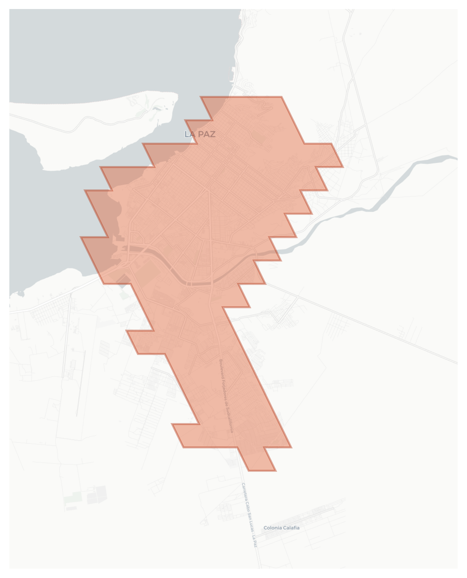 La Paz geographic map