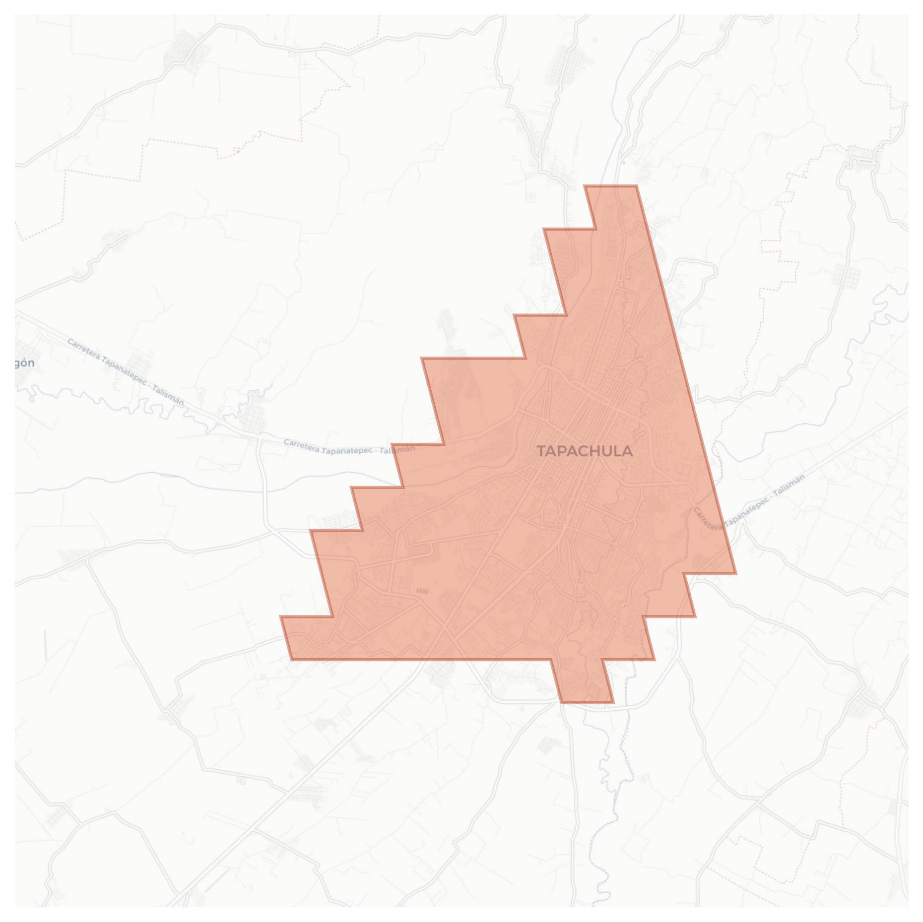 Tapachula geographic map