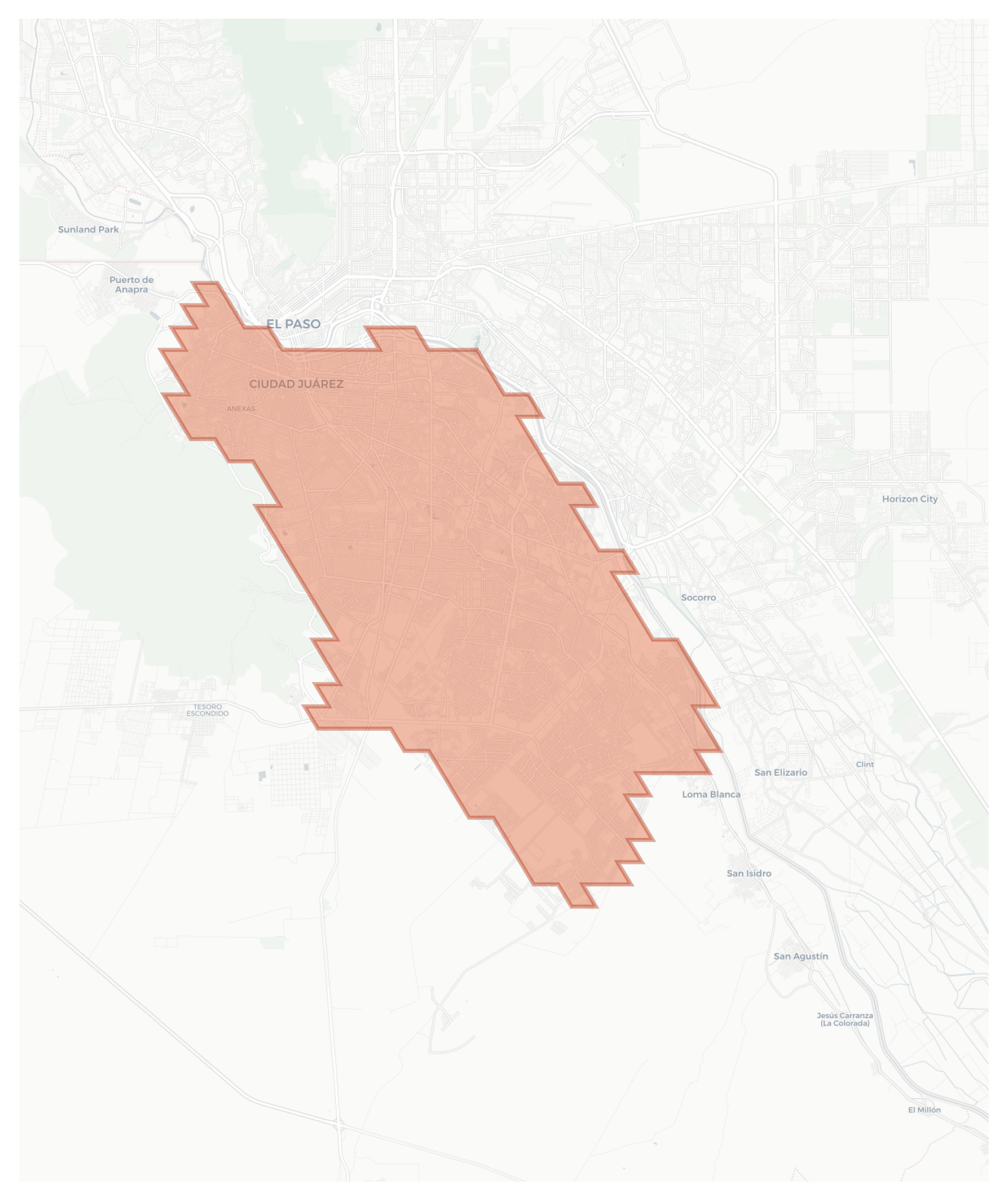 Ciudad Juárez geographic map
