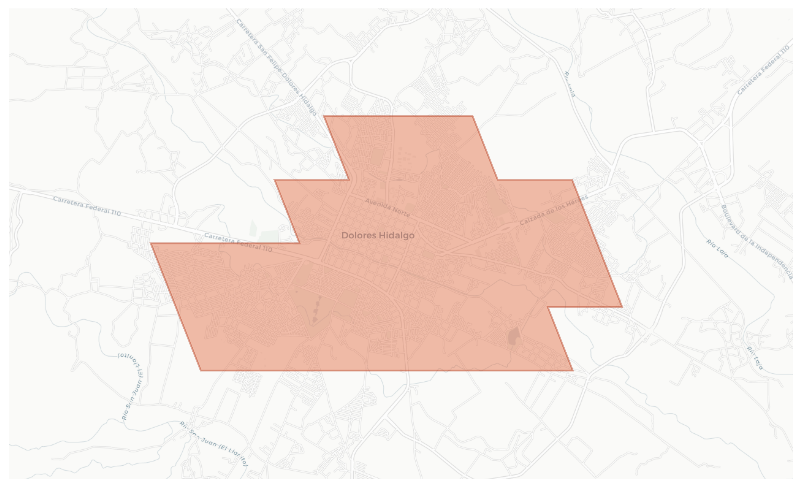 Dolores Hidalgo Cuna De La Independencia Nacional geographic map