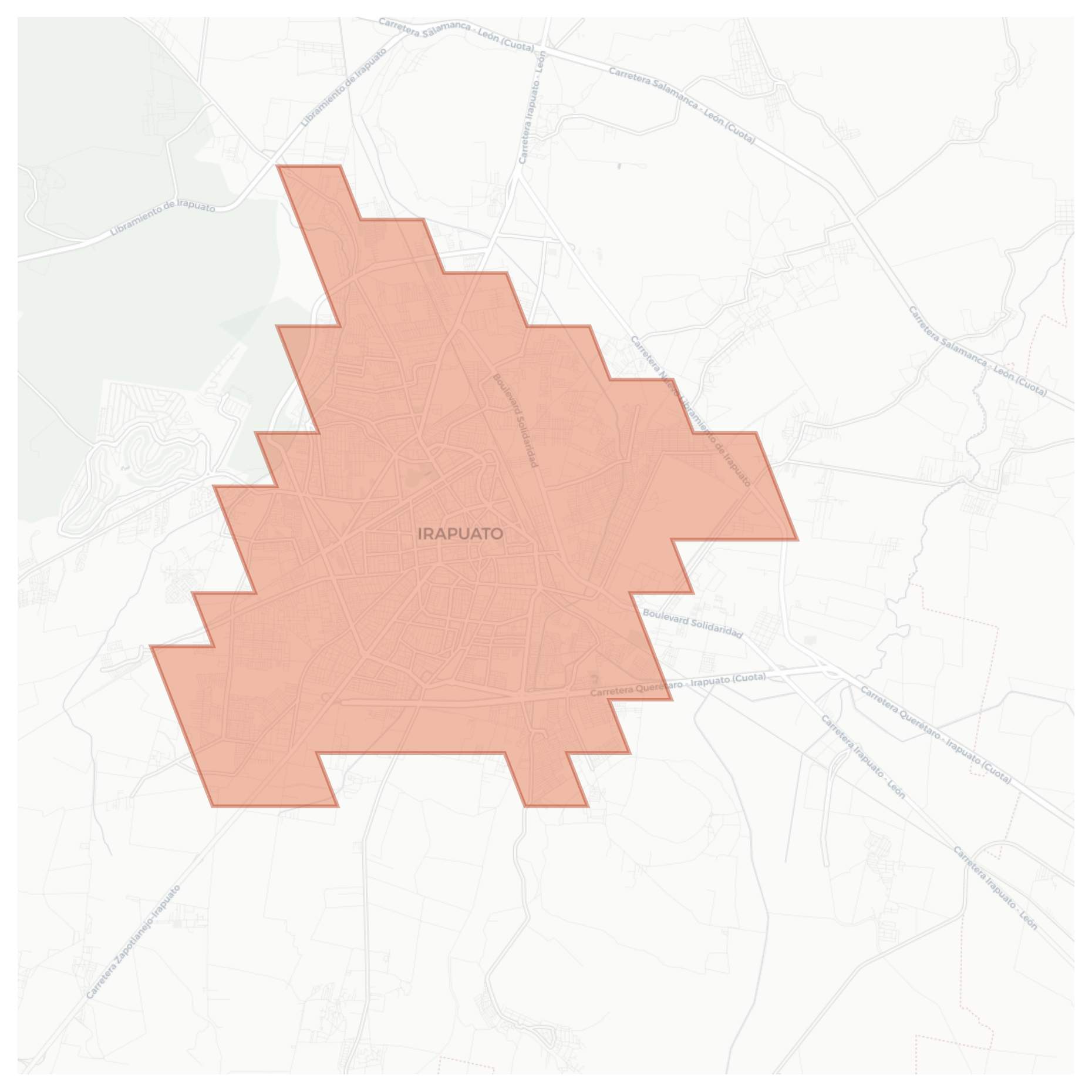 Irapuato geographic map