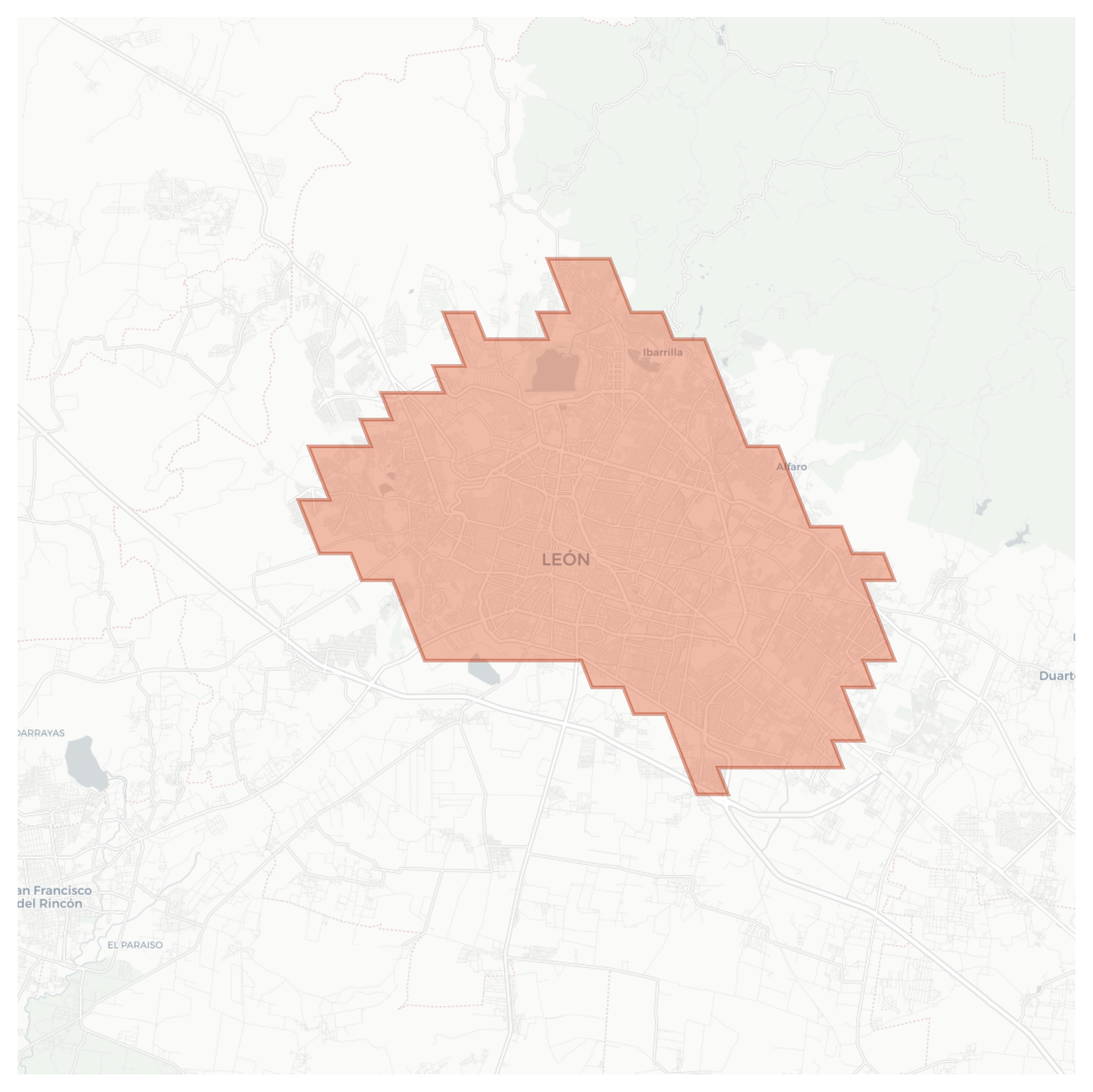 León geographic map