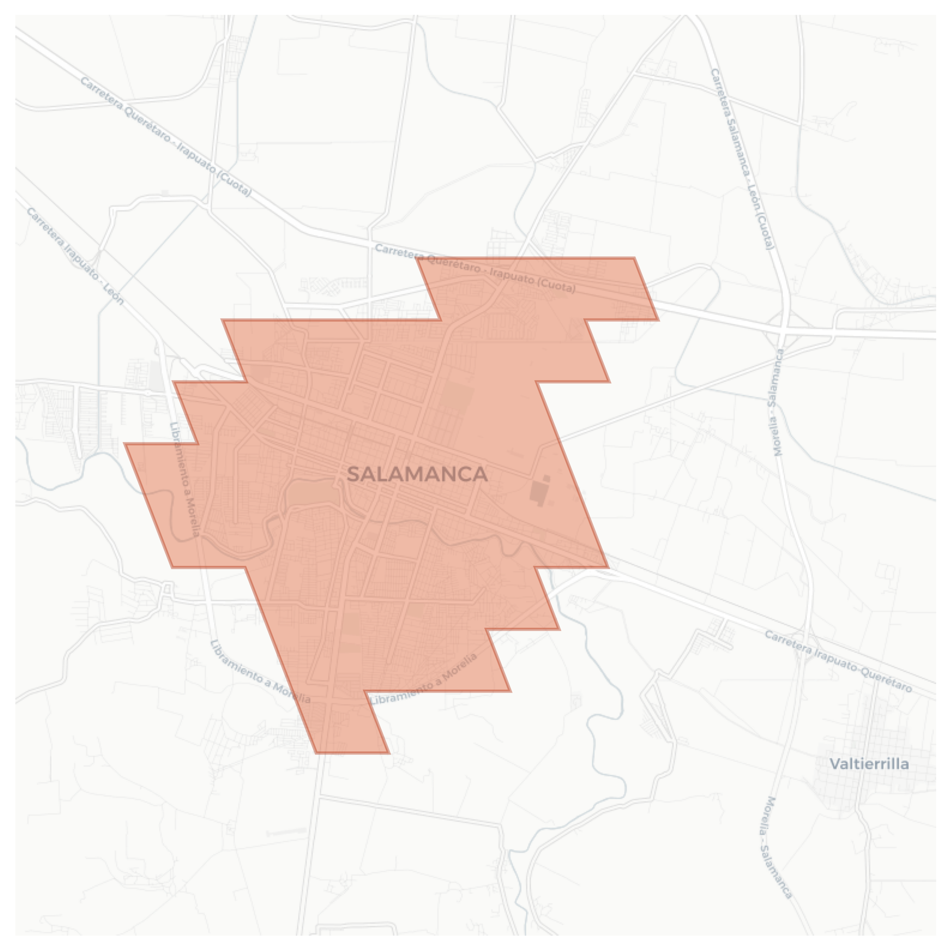 Salamanca geographic map
