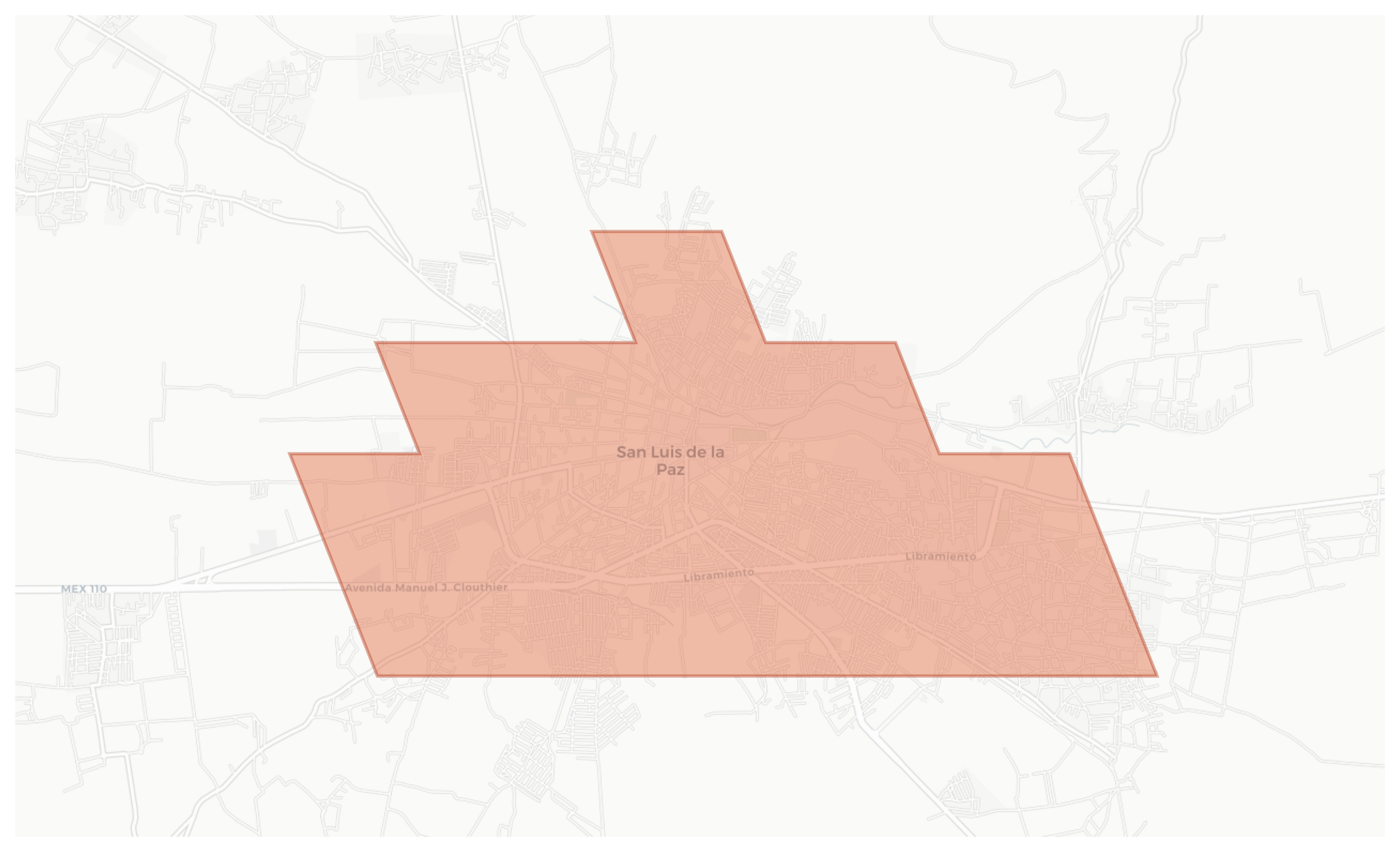 San Luis de la Paz geographic map