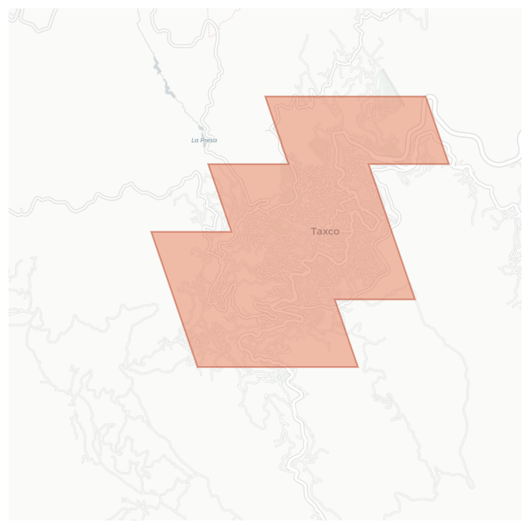 Taxco geographic map