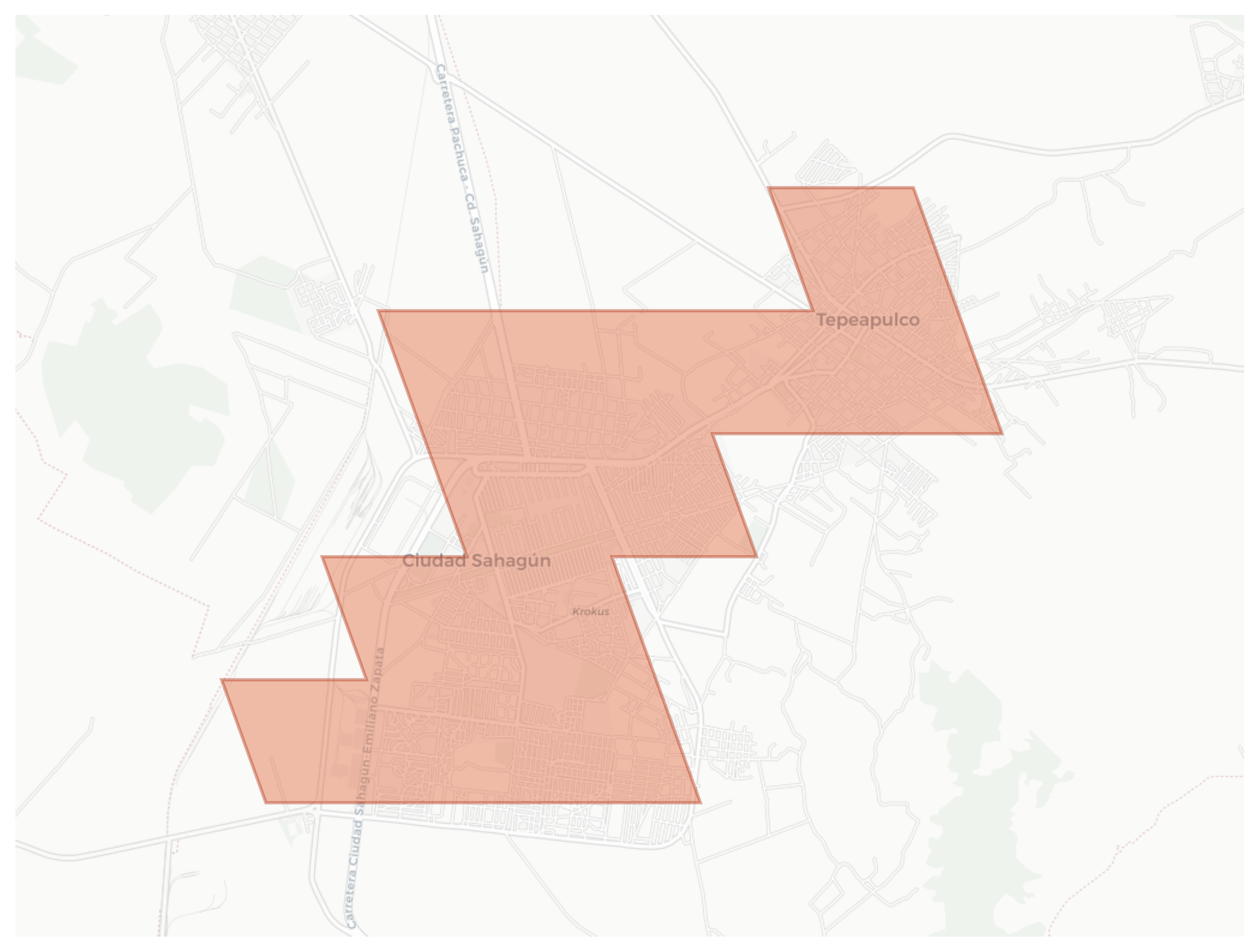 Ciudad Sahagún geographic map