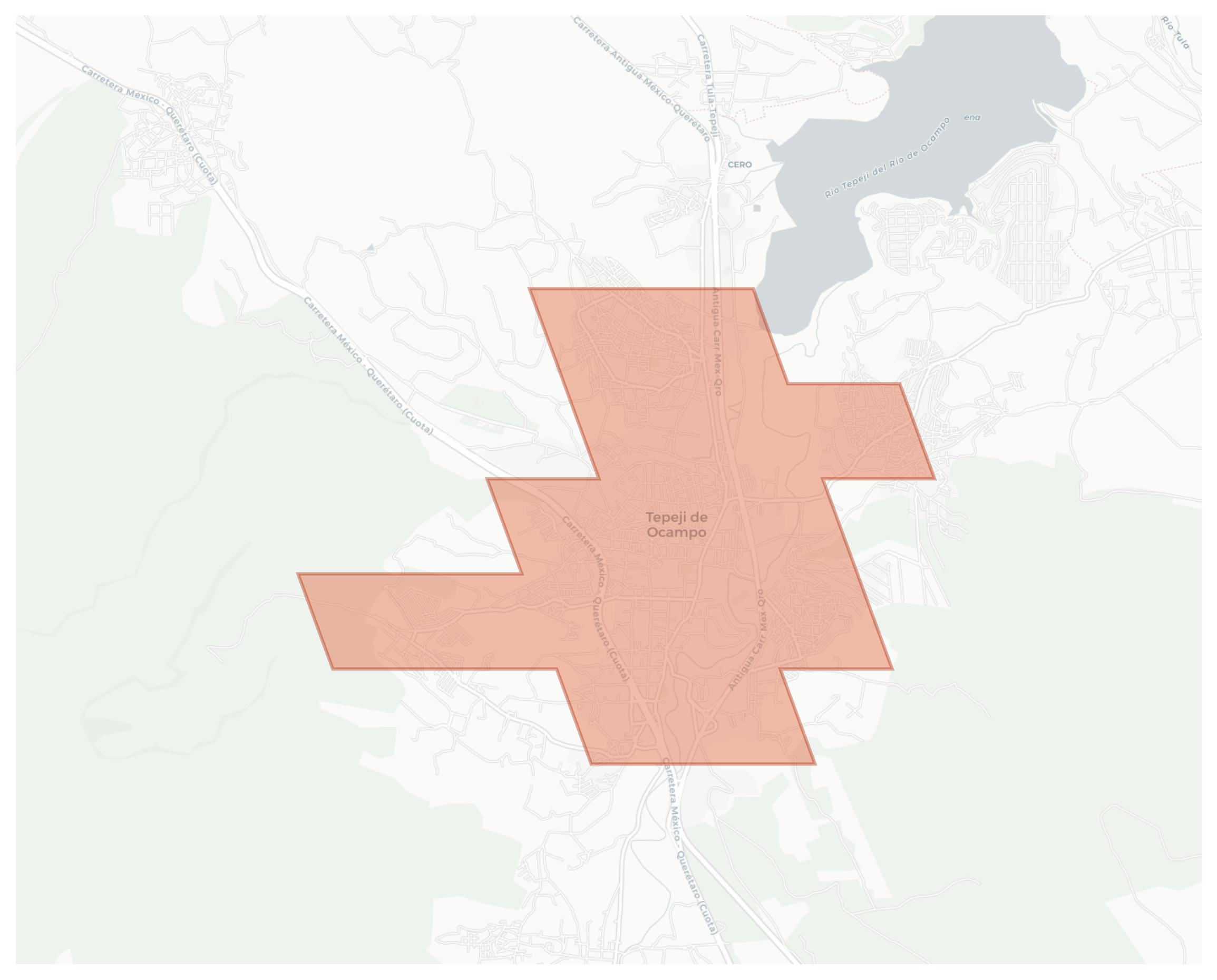 Tepeji de Ocampo geographic map