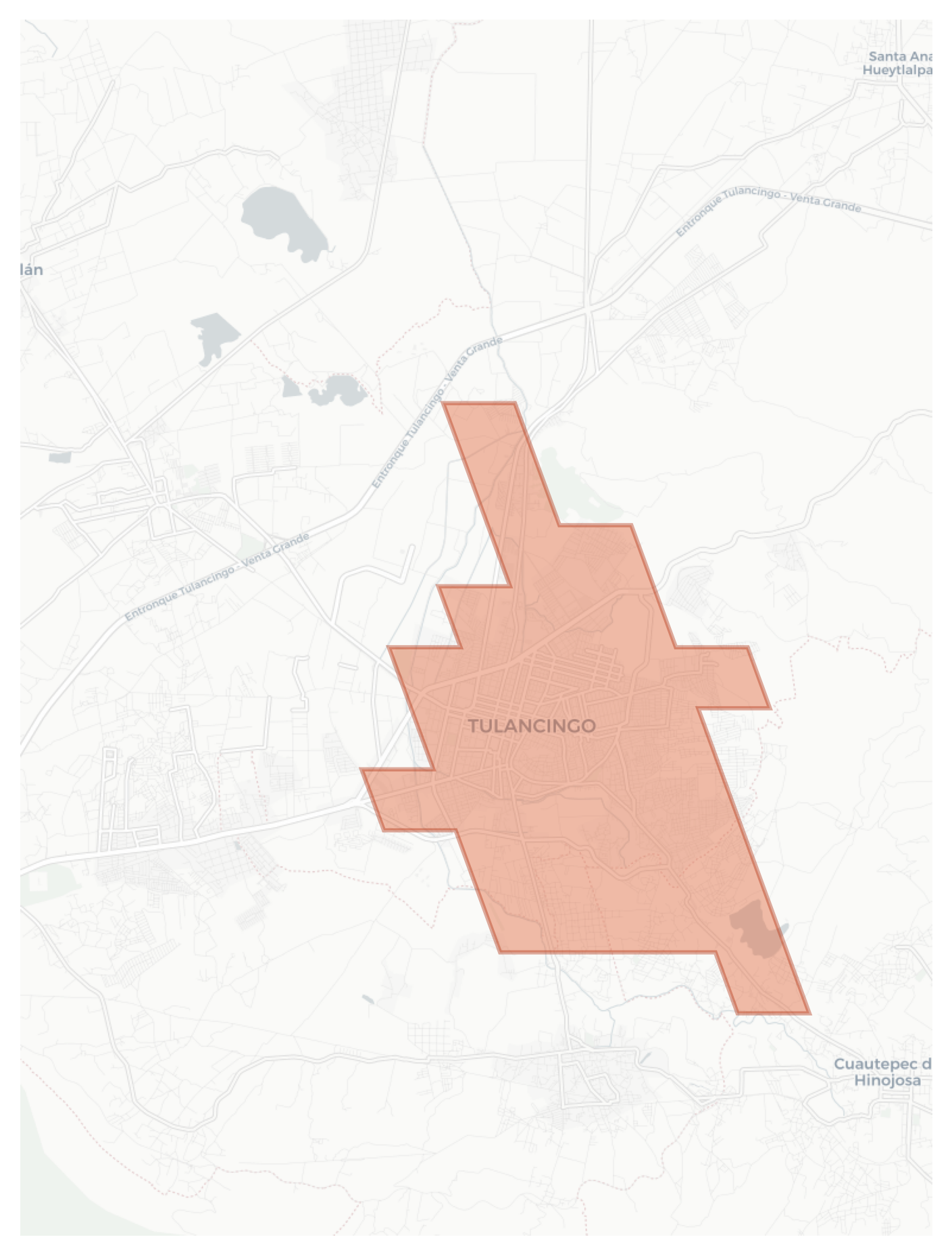 Tulancingo geographic map