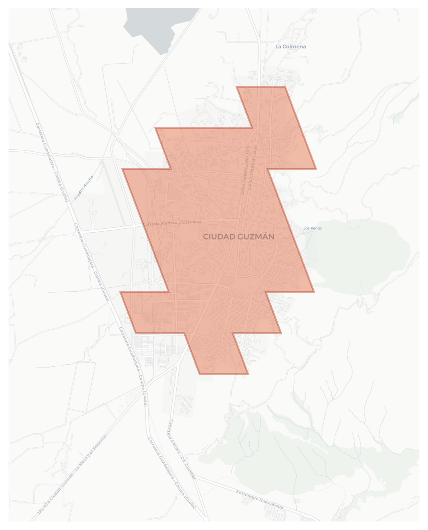 Ciudad Guzmán geographic map
