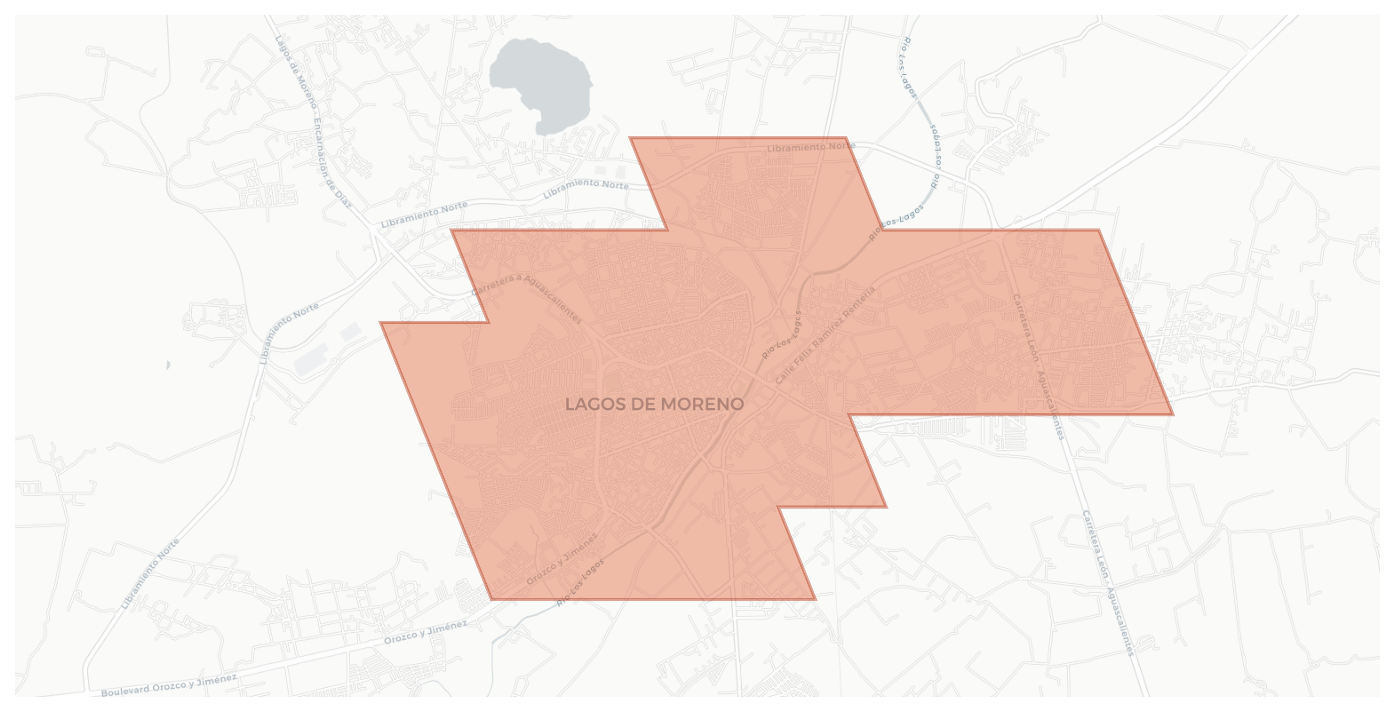 Lagos de Moreno geographic map