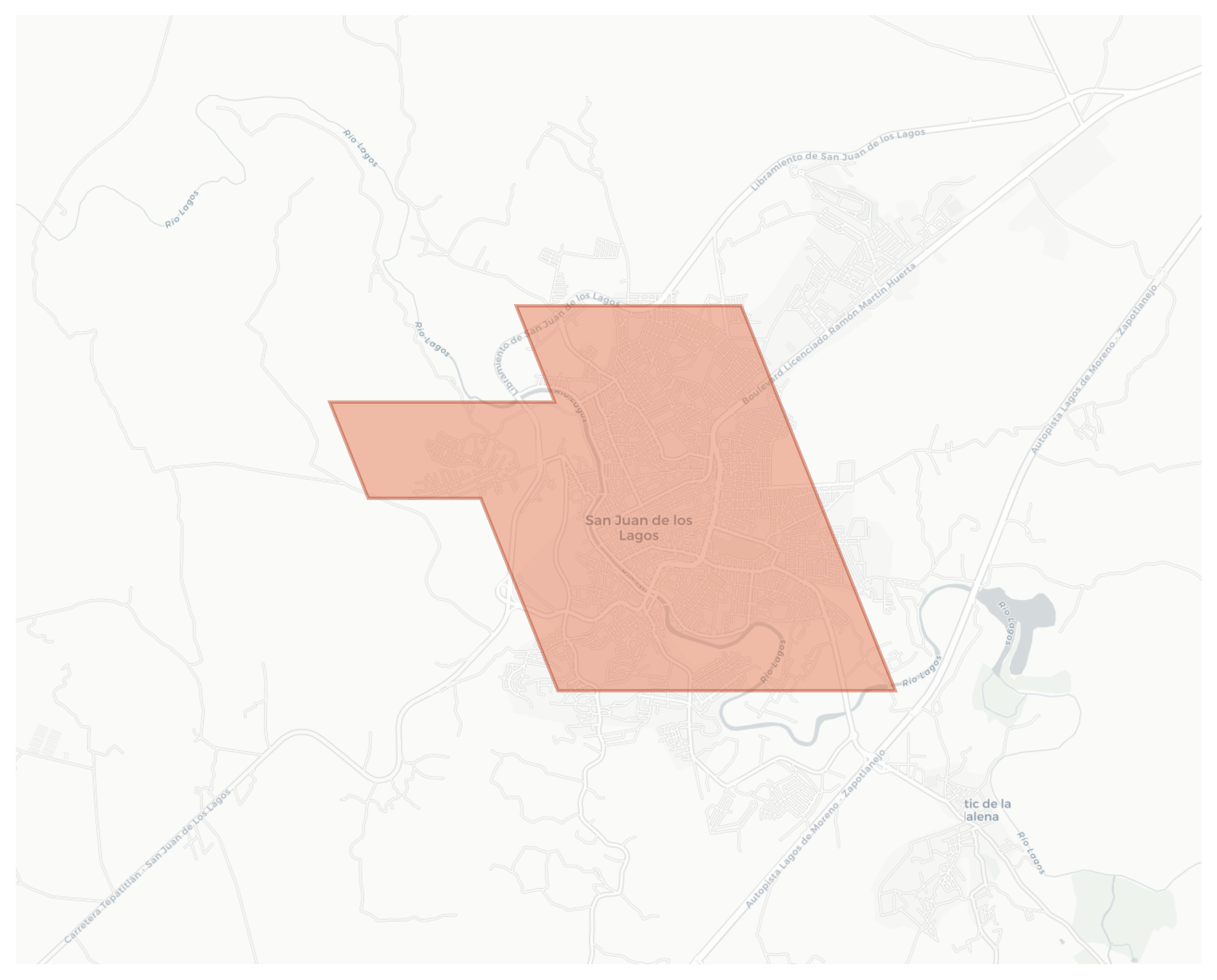 San Juan de los Lagos geographic map