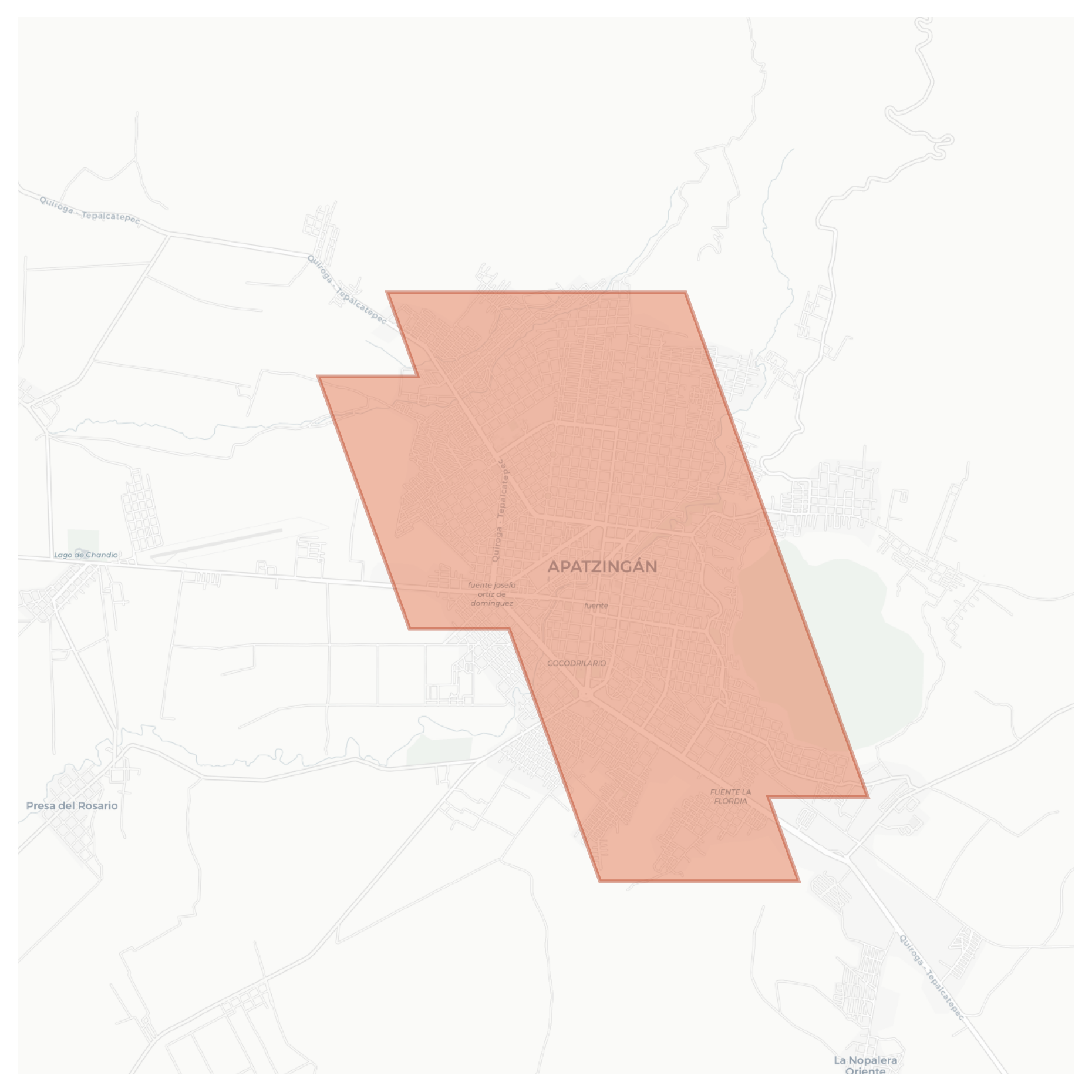 Apatzingán geographic map