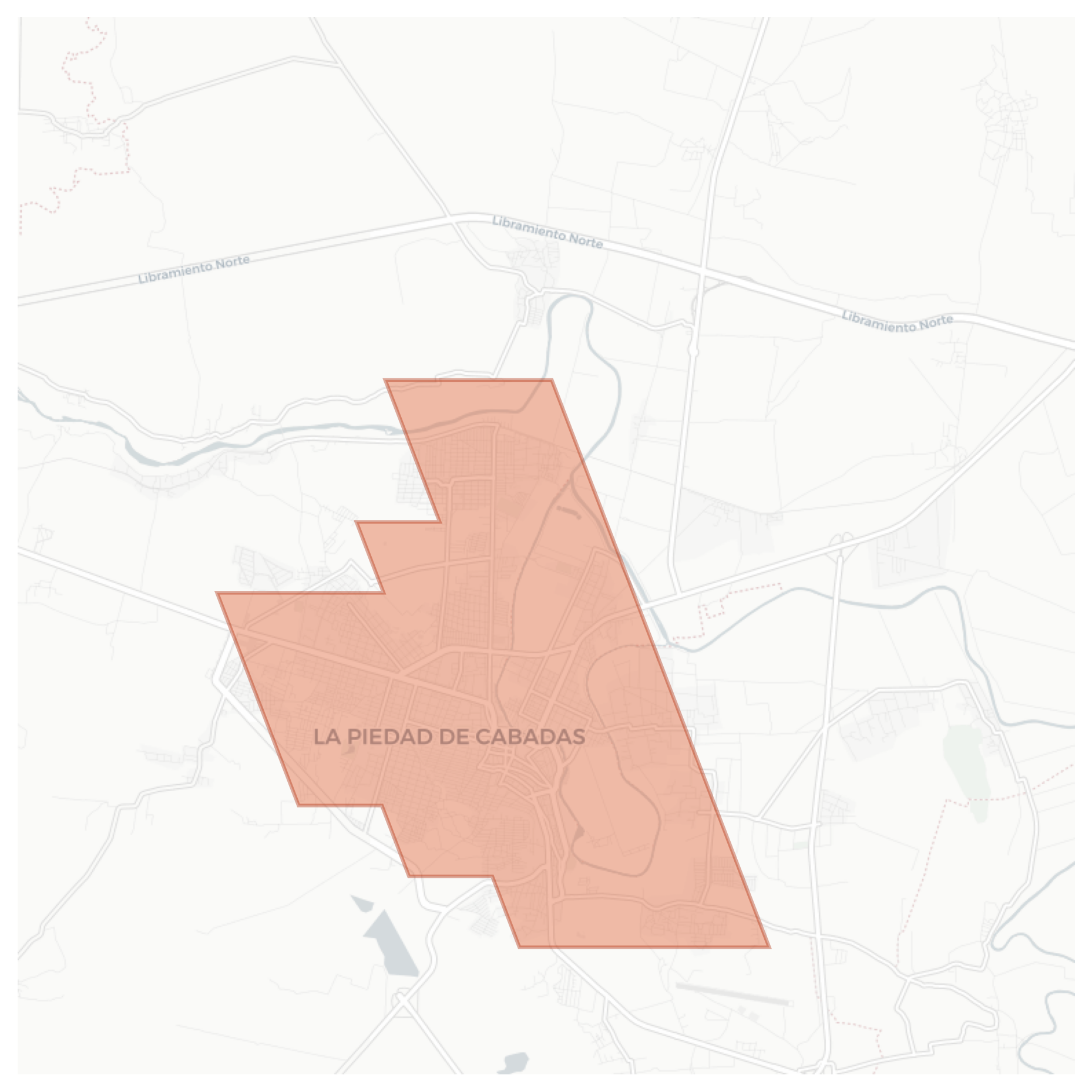 La Piedad de Cabadas geographic map
