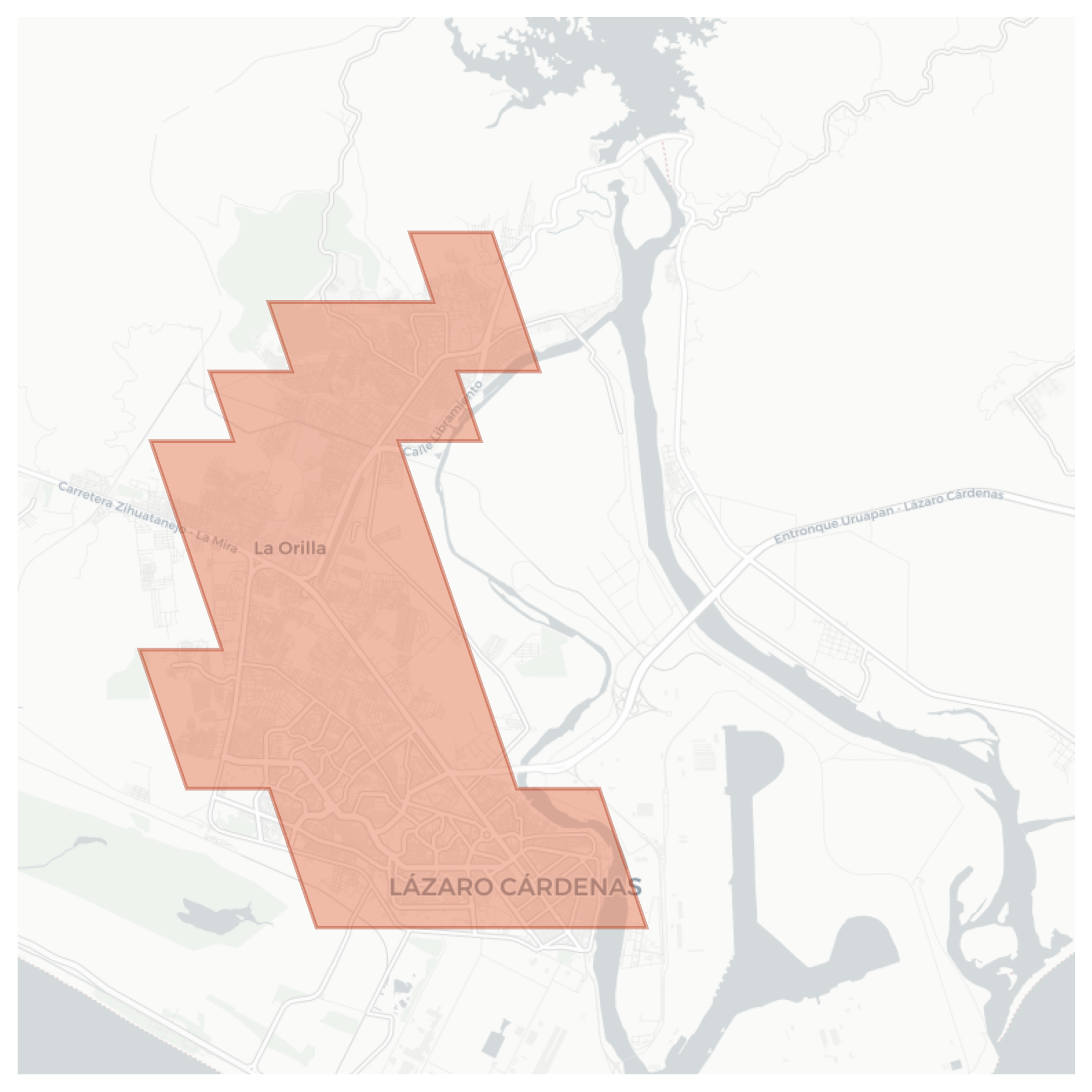Lázaro Cárdenas geographic map