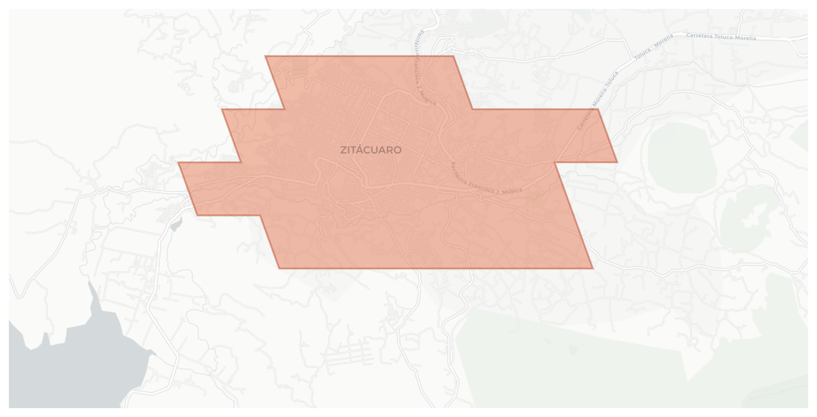 Zitácuaro geographic map