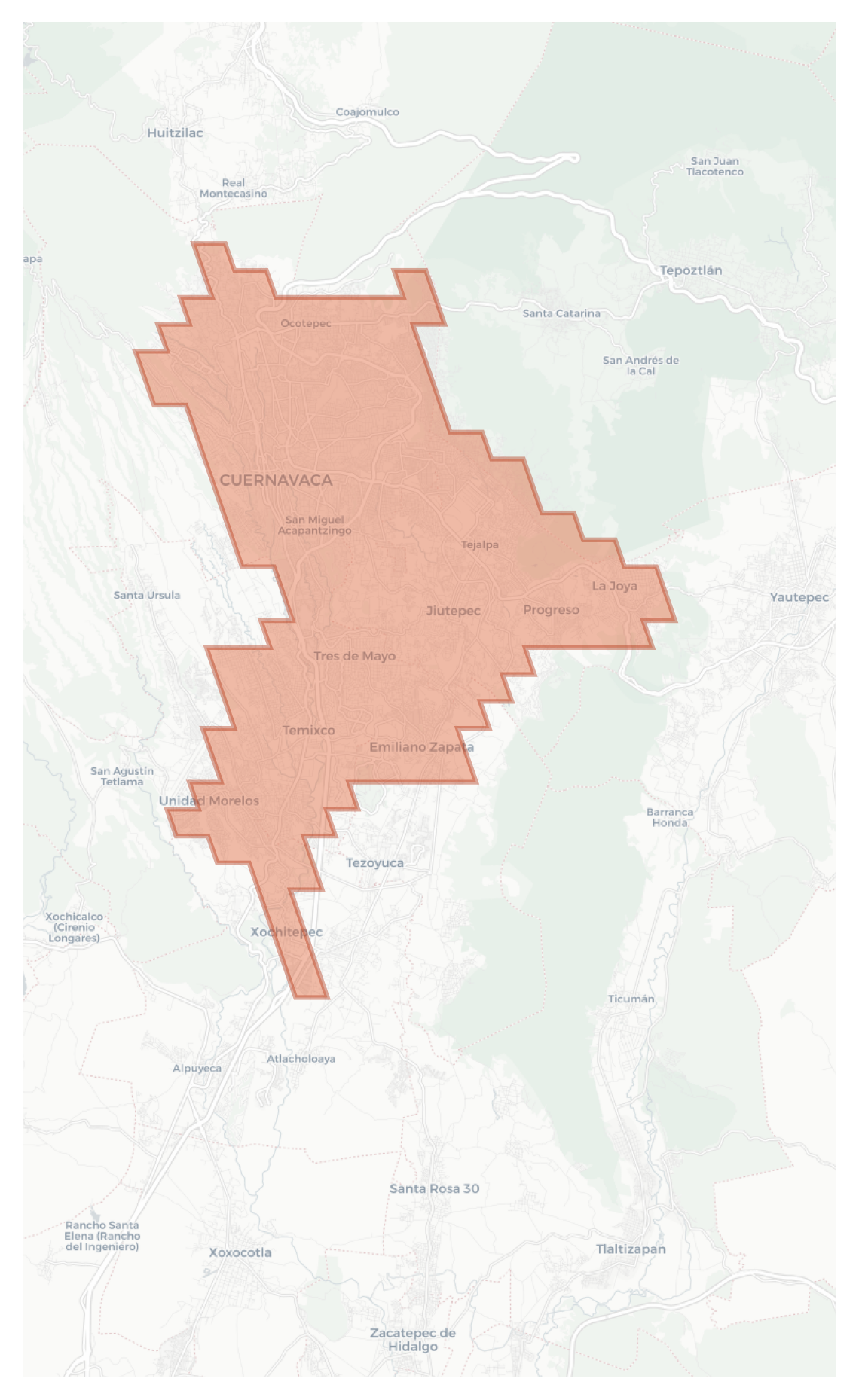 Cuernavaca geographic map