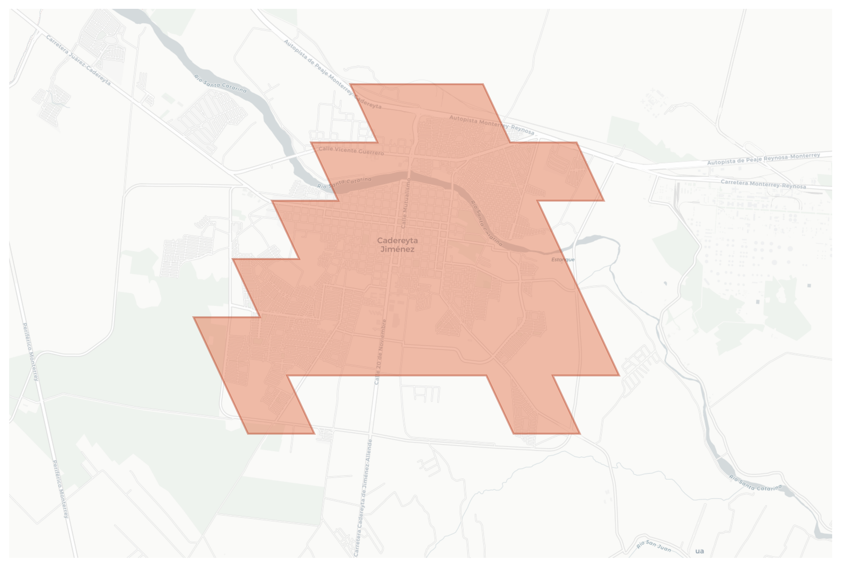 Cadereyta Jiménez geographic map