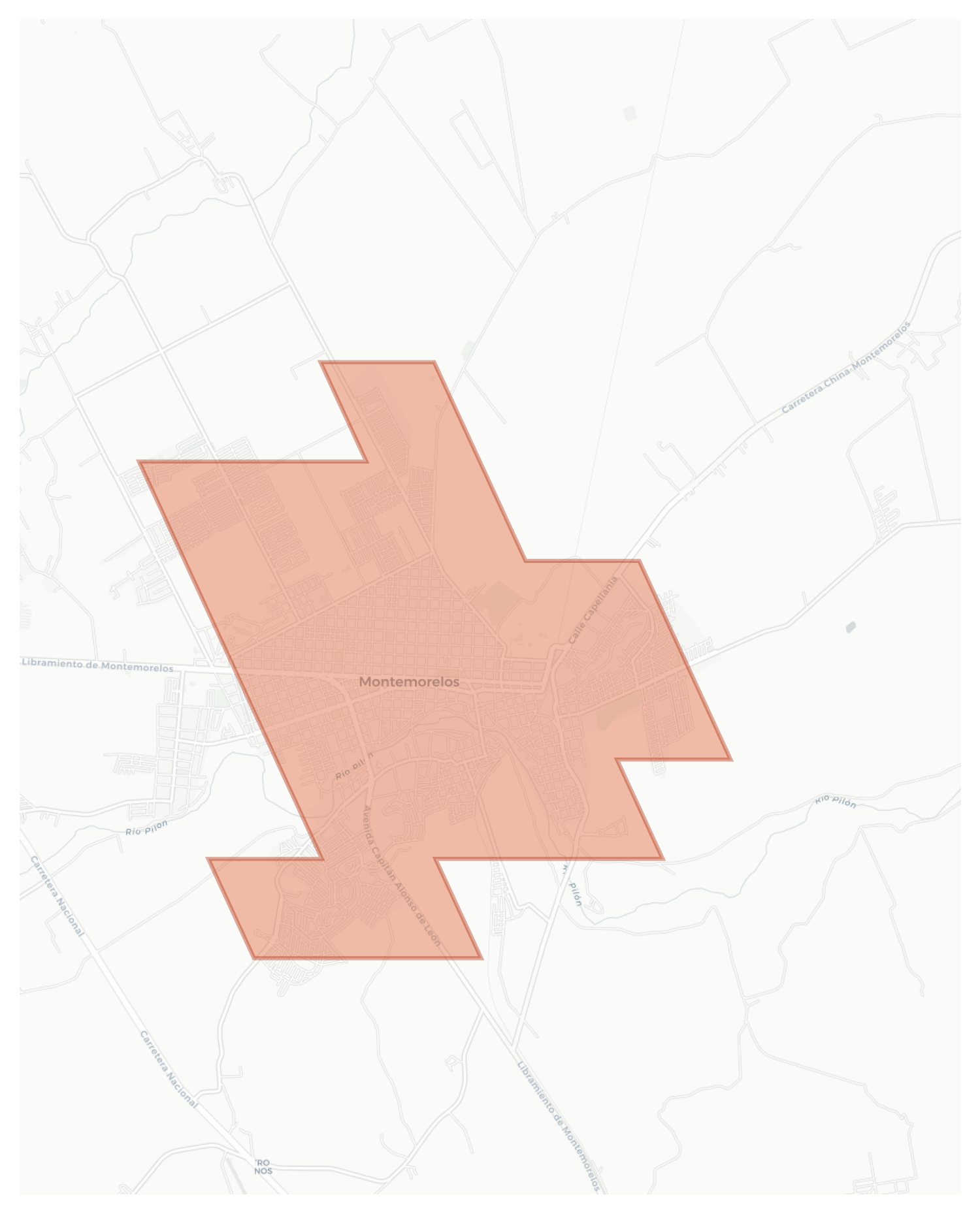 Montemorelos geographic map
