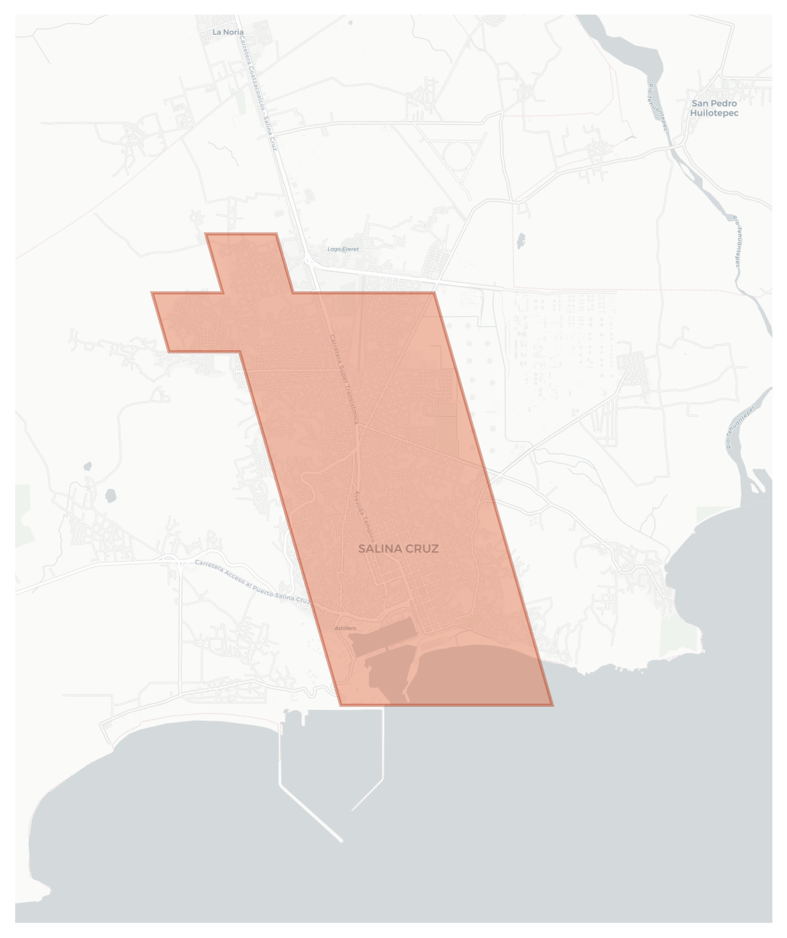 Salina Cruz geographic map