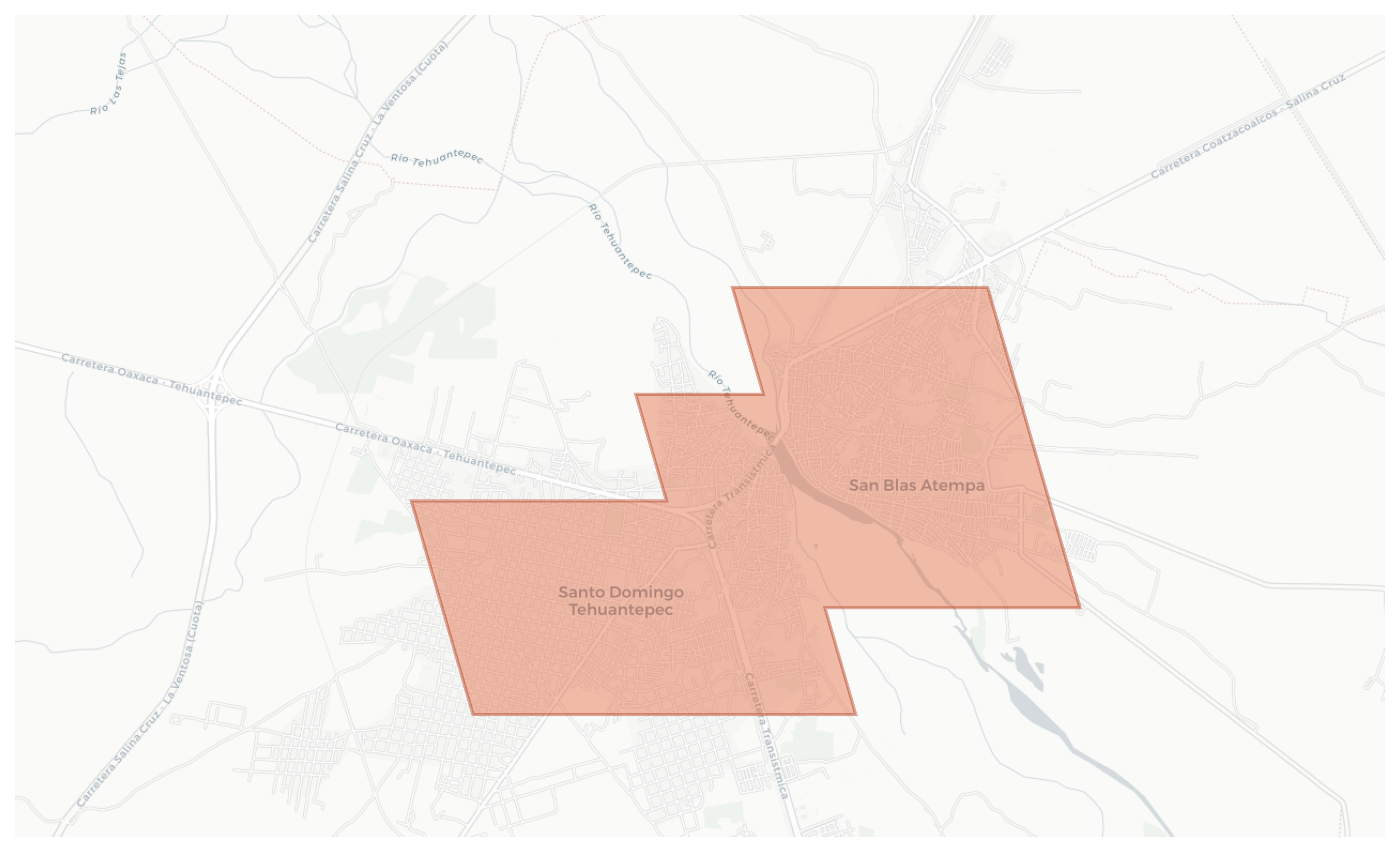Santo Domingo Tehuantepec geographic map