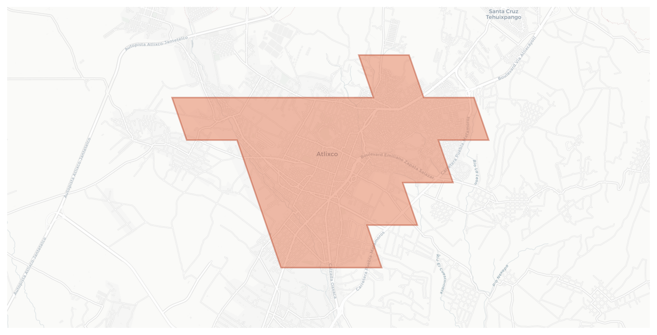 Atlixco geographic map